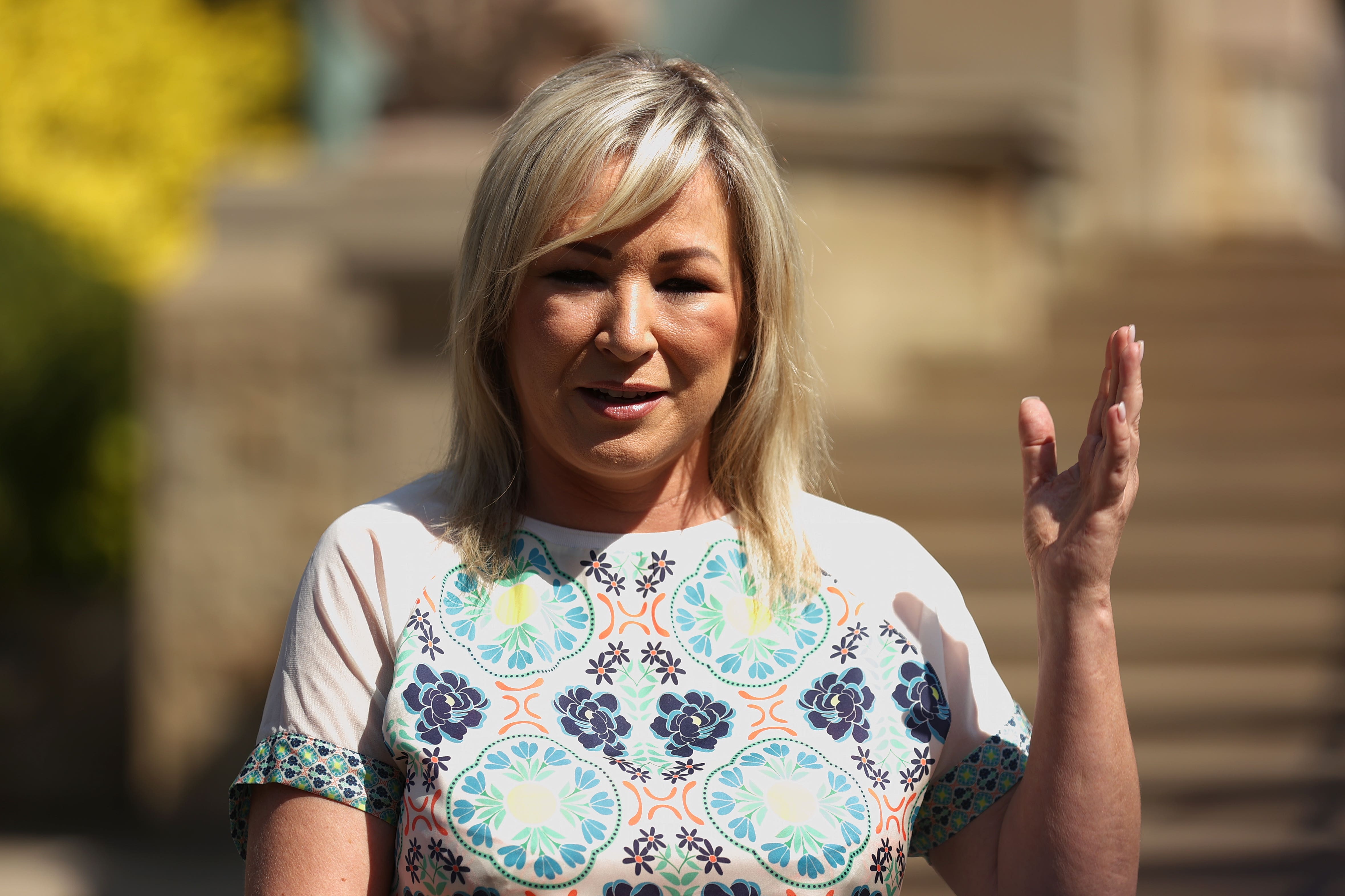 Sinn Fein vice president Michelle O’Neill has been a long-time critic of Boris Johnson (Liam McBurney/PA)