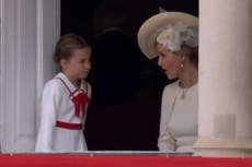 Royal fans think Duchess of Edinburgh ‘told off’ Princess Charlotte during Trooping the Colour
