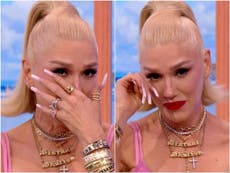 ‘Woah, I’m shaking’: Gwen Stefani cries as she receives video message from ska legend on The One Show