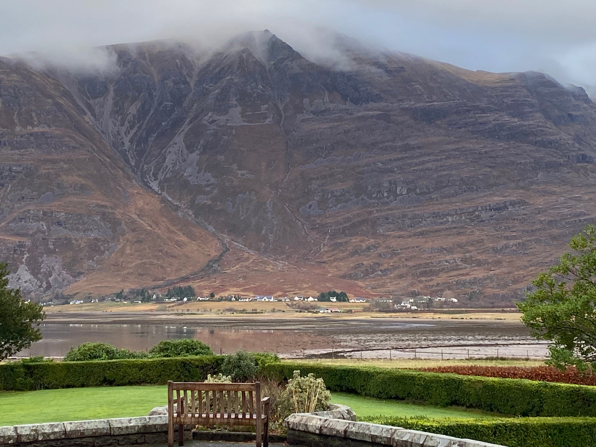 Mountains dominate the horizon at The Torridon hotel