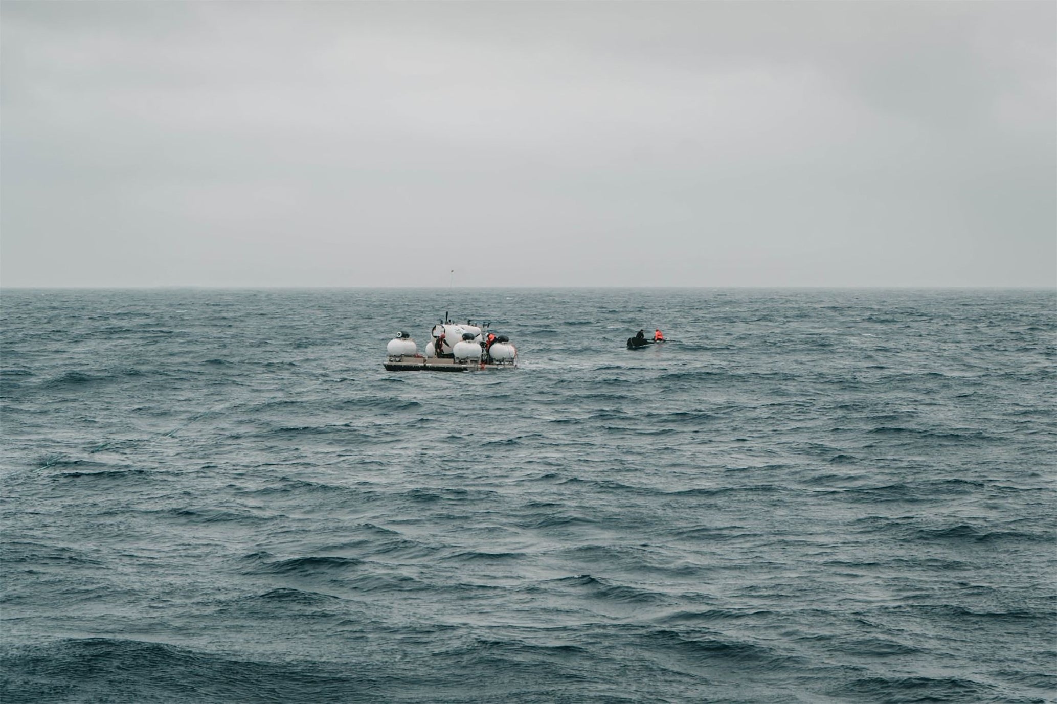 This image shows the 4am start of the RMS Titanic Expedition Mission 5 on the morning of 18 June 2023