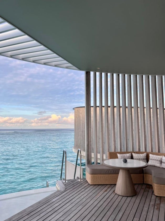 A view of a room at The Ritz-Carlton Maldives Fari Islands resort