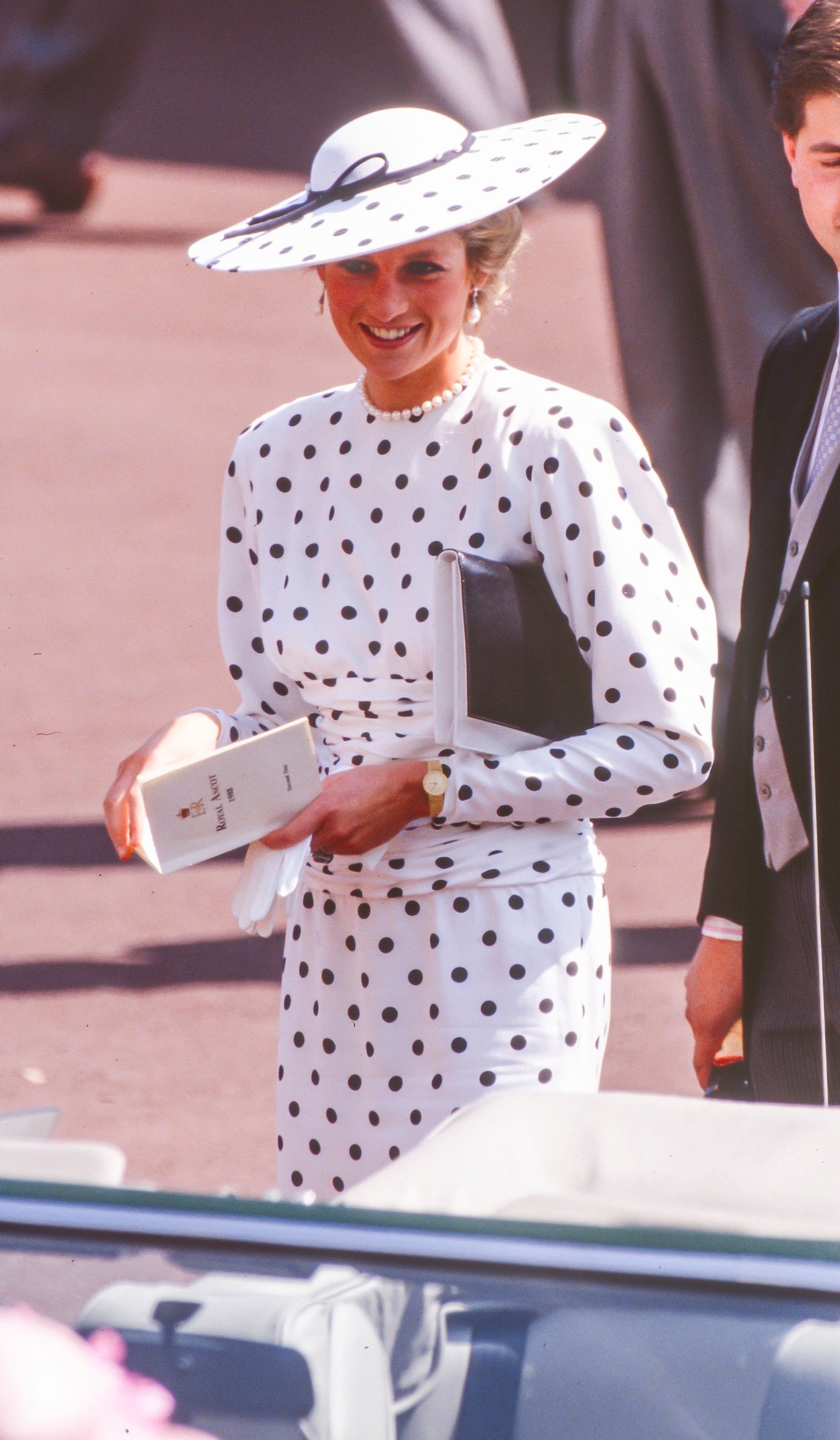 Princess Diana, the late Princess of Wales at the Royal Ascot in 1988