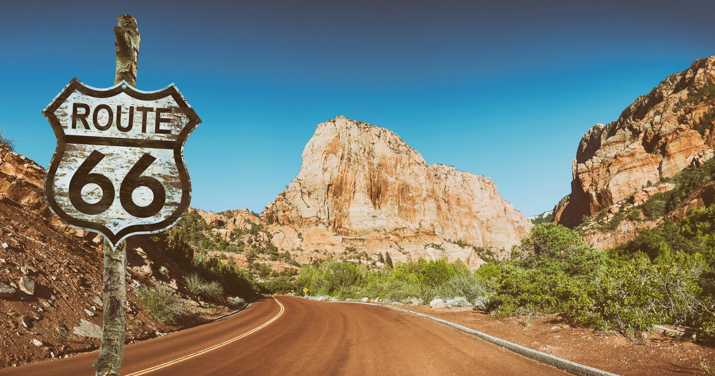 Follow the signs coast to coast down the 2,400 mile Route 66