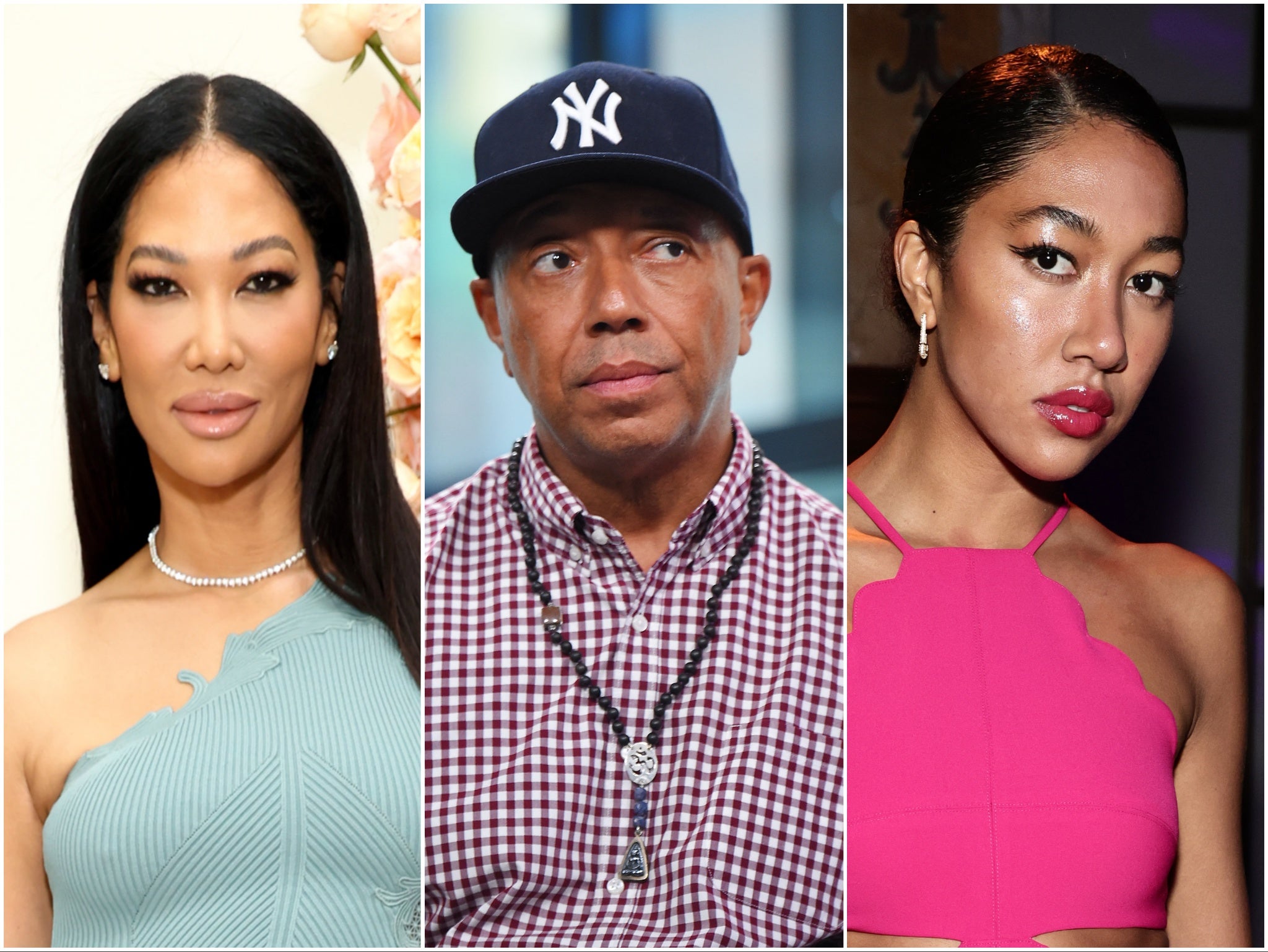 Kimora Lee Simmons, Russell Simmons and Aoki Lee Simmons