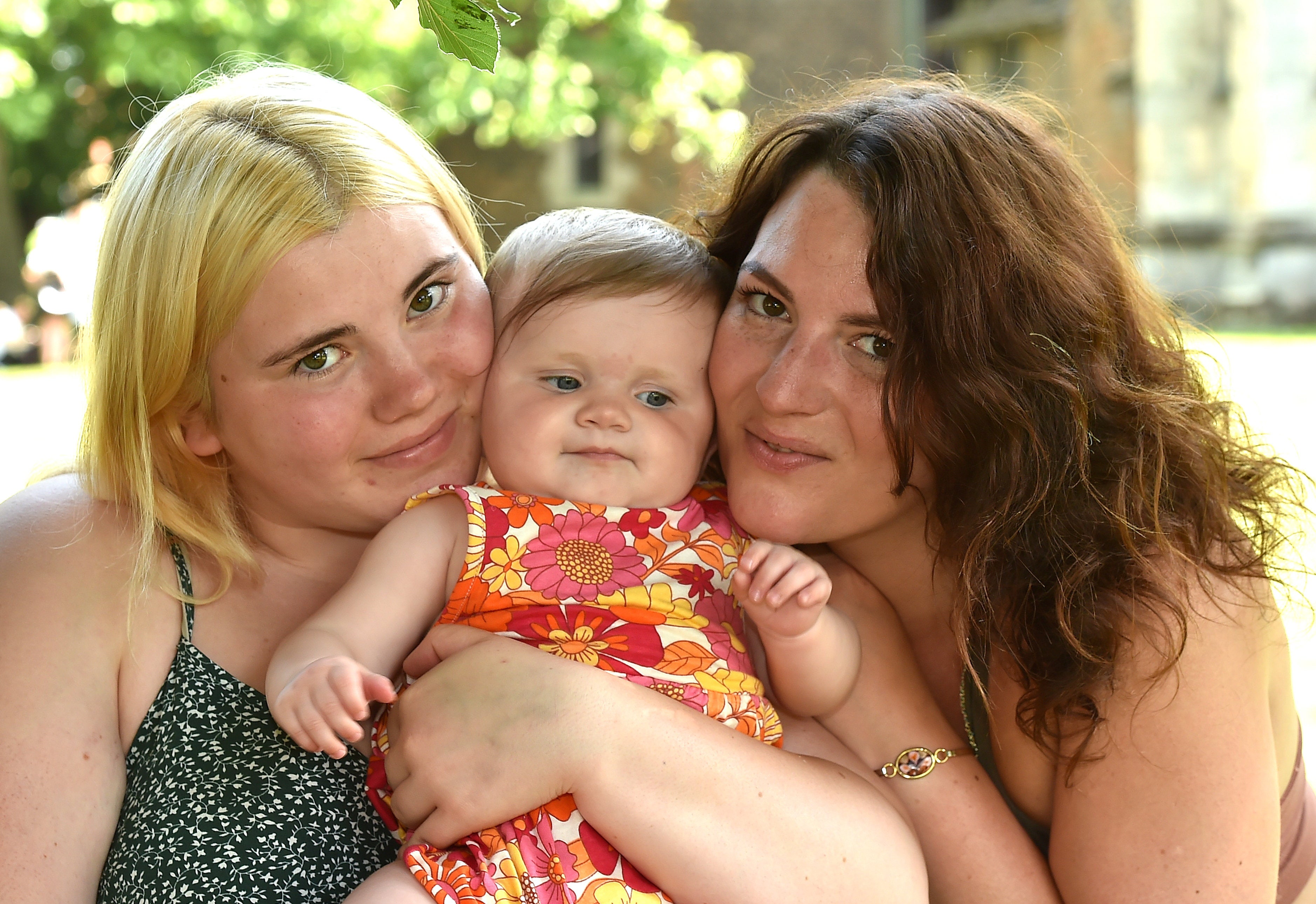 Ruth Clayton (33) (R) daughter Rose (L) and granddaughter Cora