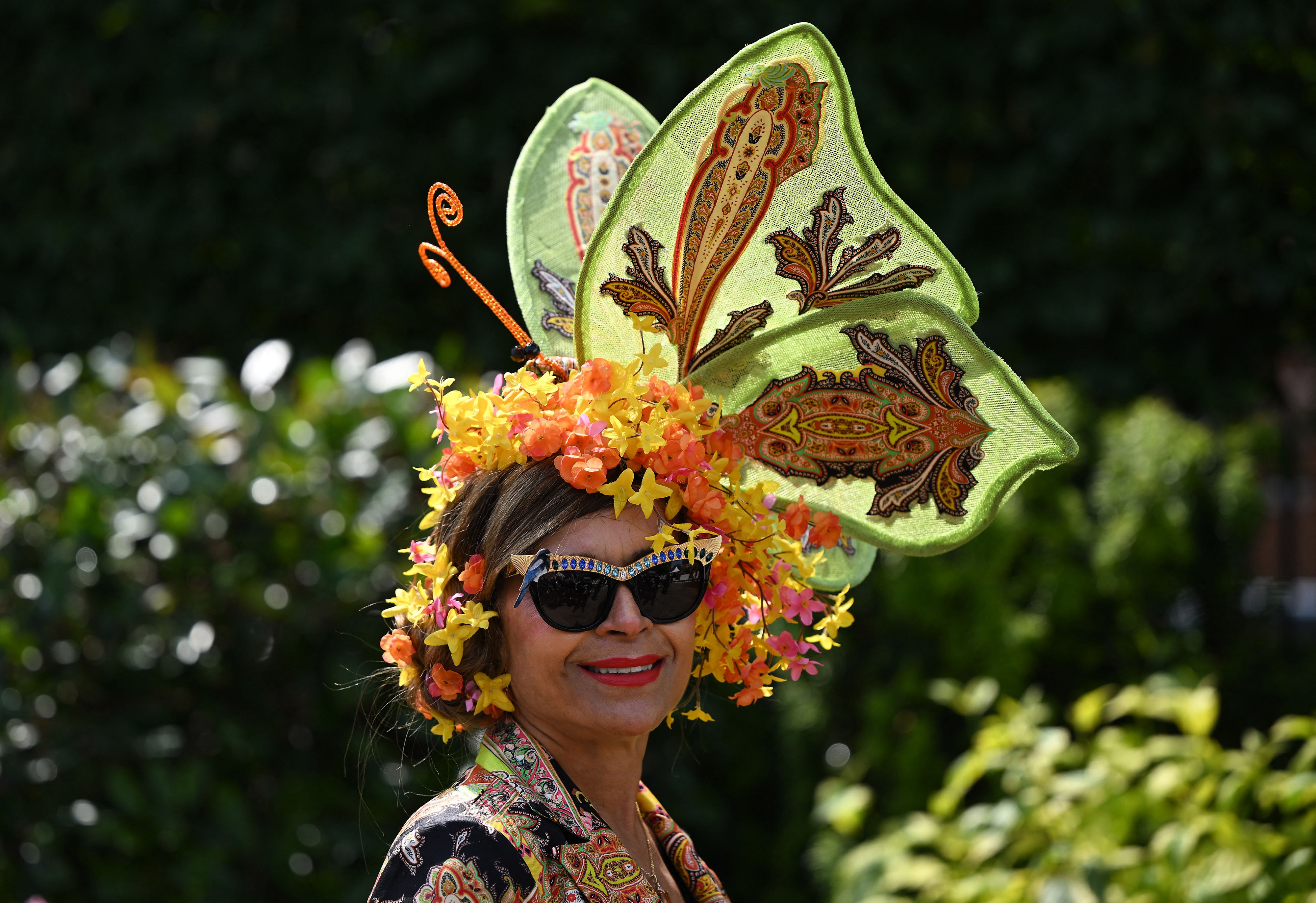 Racegoers attend the first day of the Royal Ascot horse racing meeting, in Ascot