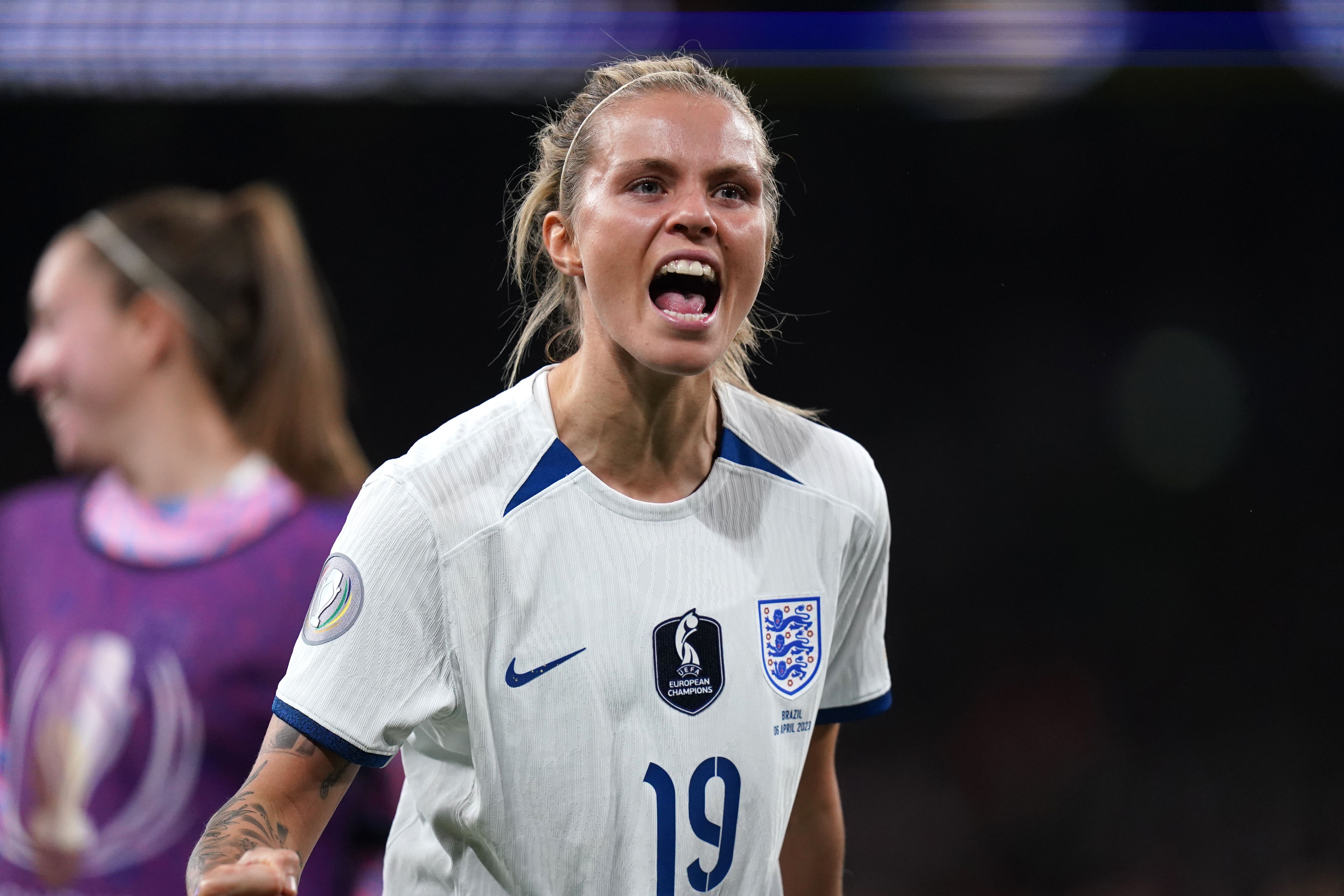 Rachel Daly has scored 30 goals for Aston Villa across 2022-23 plus five for England (Adam Davy/PA)