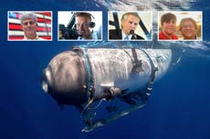 Frantic search for Titanic submarine crew who have until 10am on Thursday before air runs out