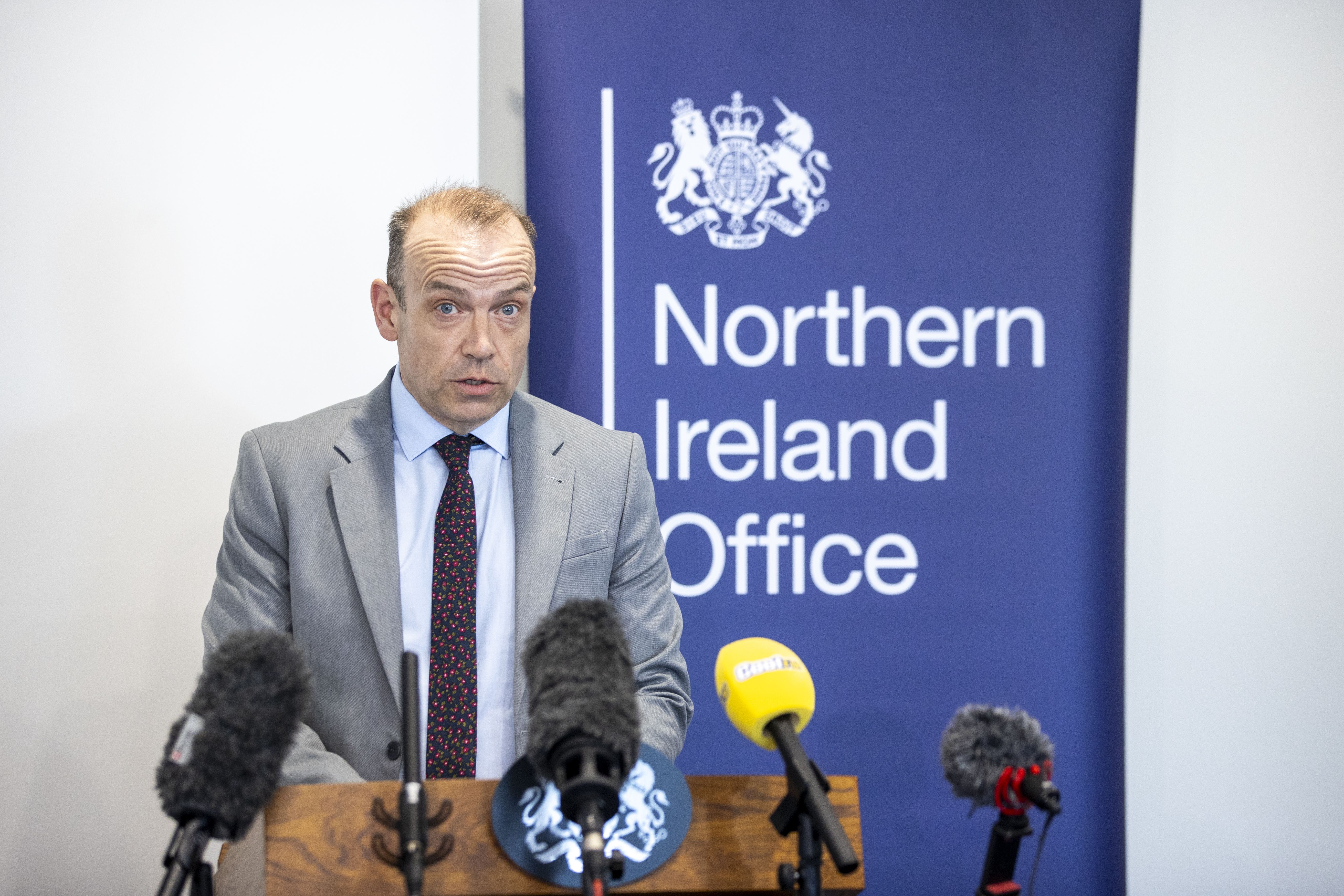 Chris Heaton-Harris said that he understood unionist fears surrounding the protocol (Liam McBurney/PA)