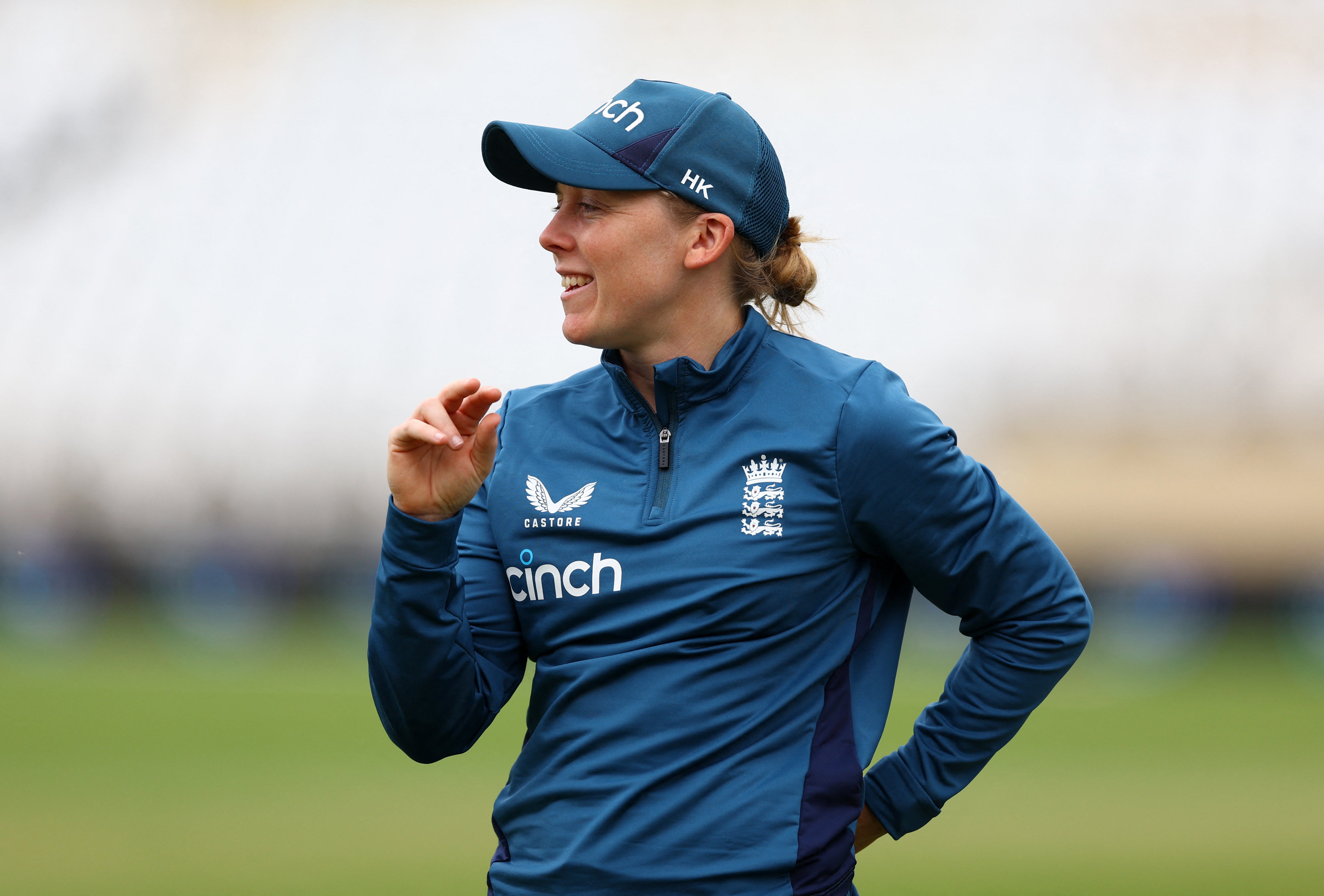 Heather Knight in training at Trent Bridge this week