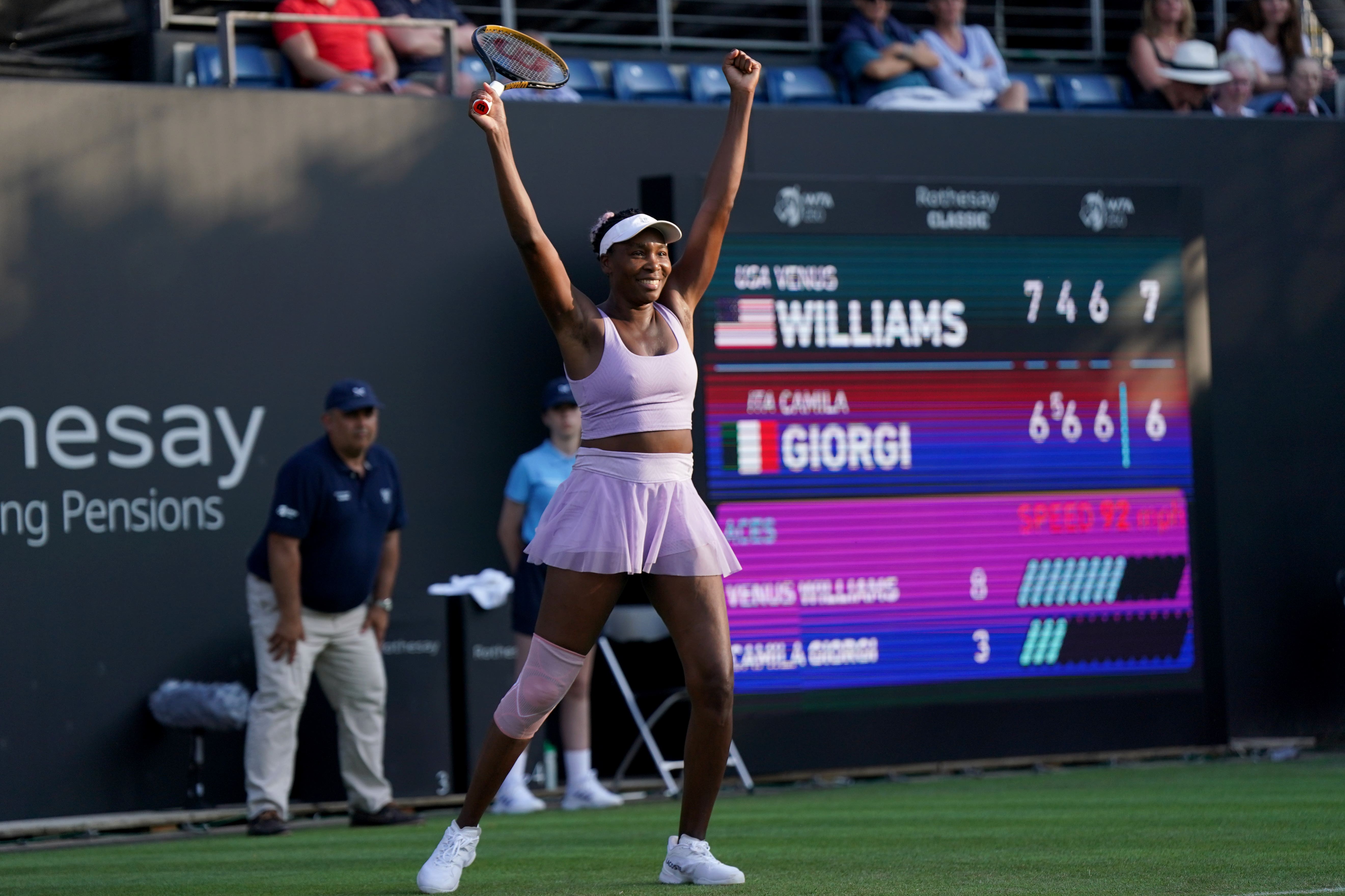 Venus Williams is set to play in the singles at Wimbledon this year (Jacob King/PA)