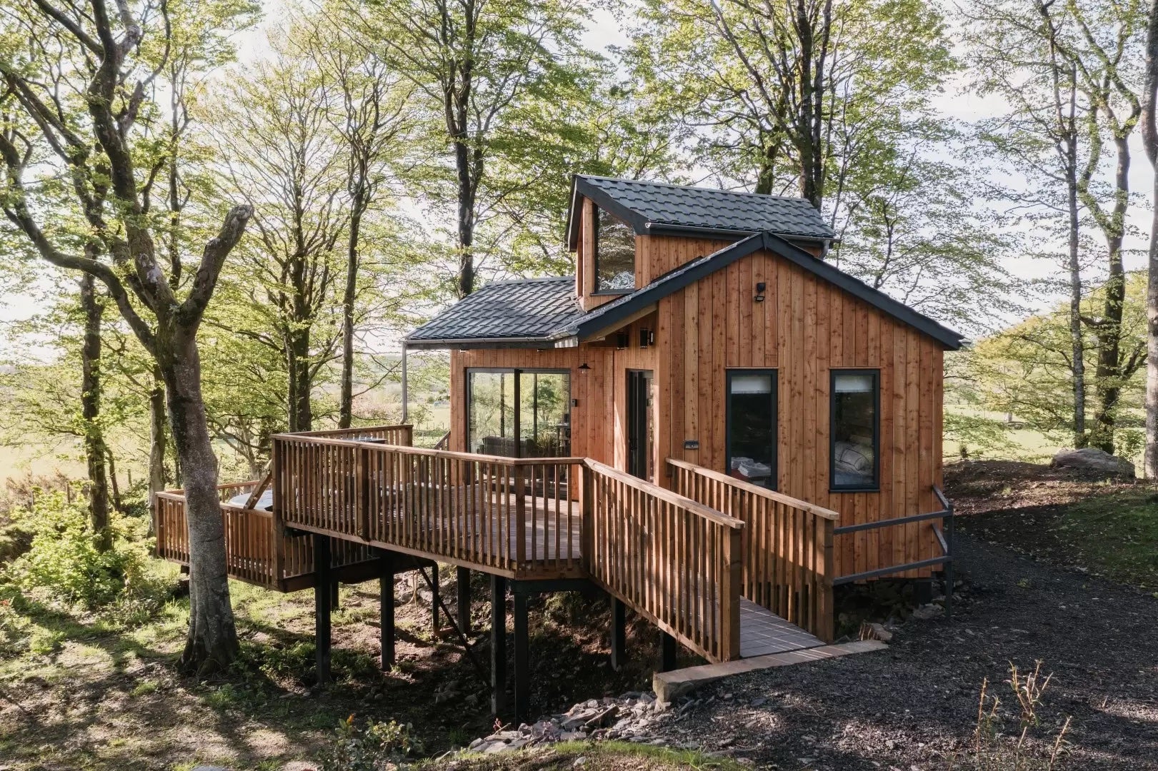 Cuckoo’s Hideaway is one of three accommodation options from Nant Coy Cottages