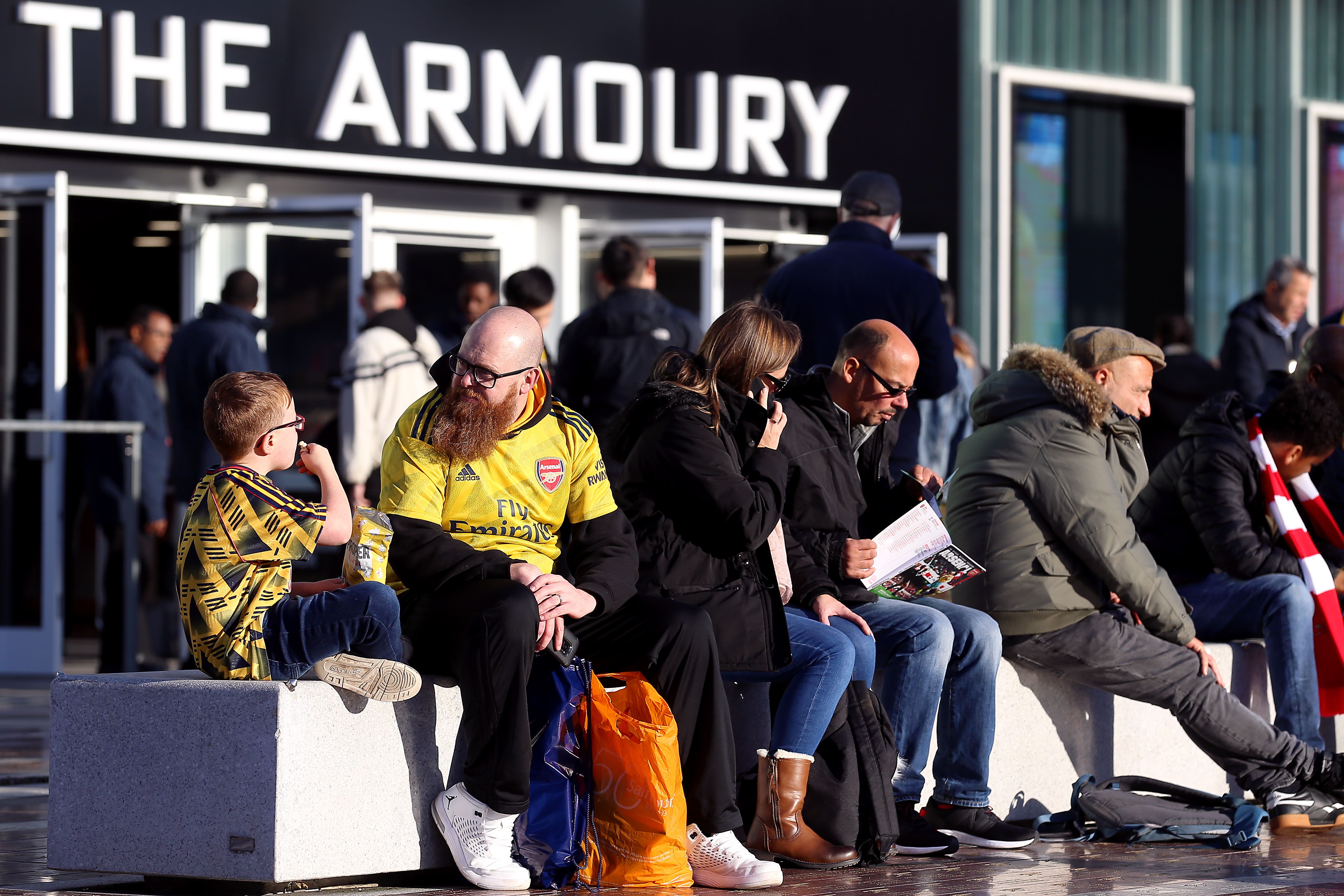 Arsenal have stopped selling a version of their new home shirt in their club shop after a design error (Nigel French/PA)