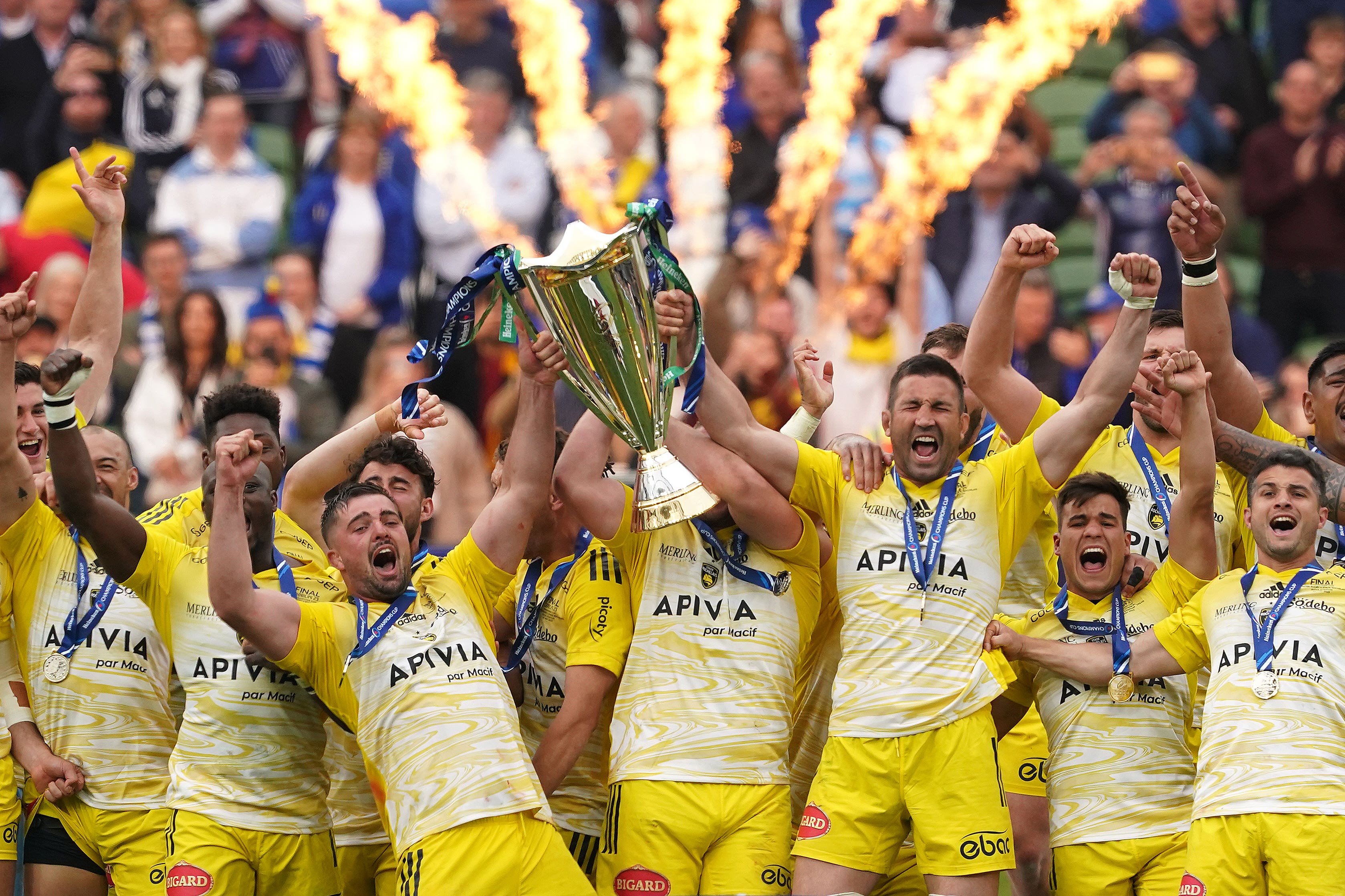 La Rochelle were Heineken Champions Cup winners in 2023 (Brian Lawless/PA)