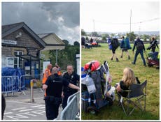 Glastonbury 2023 – live: Immigration enforcement officers spotted near festival site at Castle Cary station