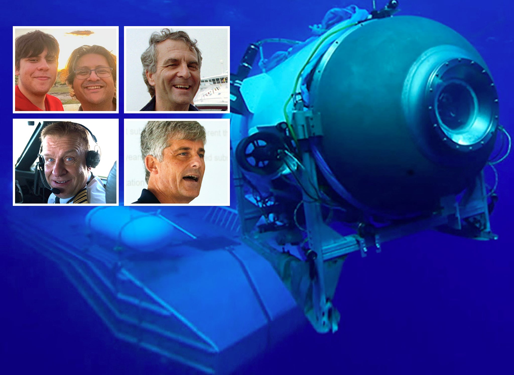 The missing submersible Titan and its passengers