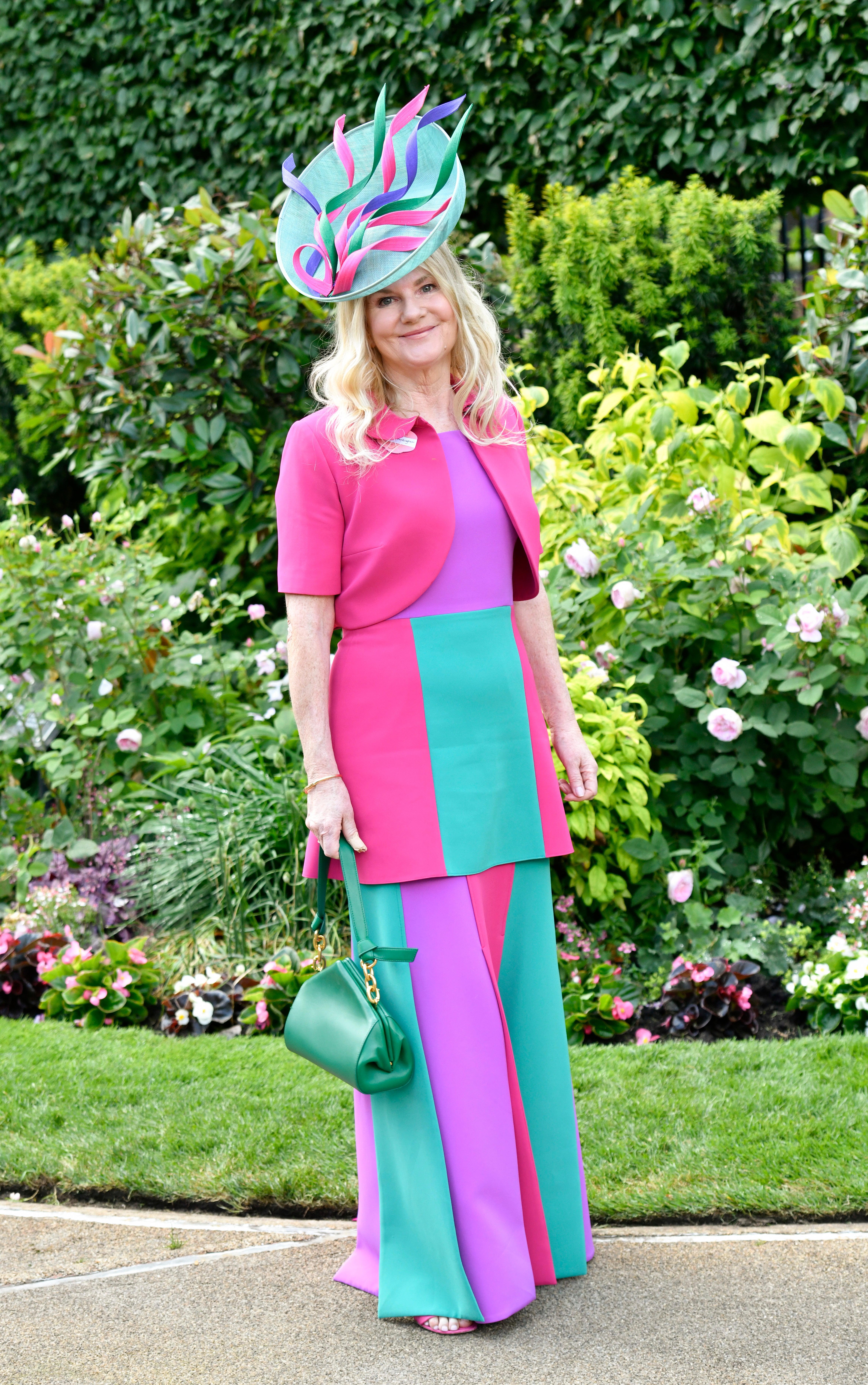 A racegoer attends day two of Royal Ascot 2023 at Ascot Racecourse on June 21, 2023