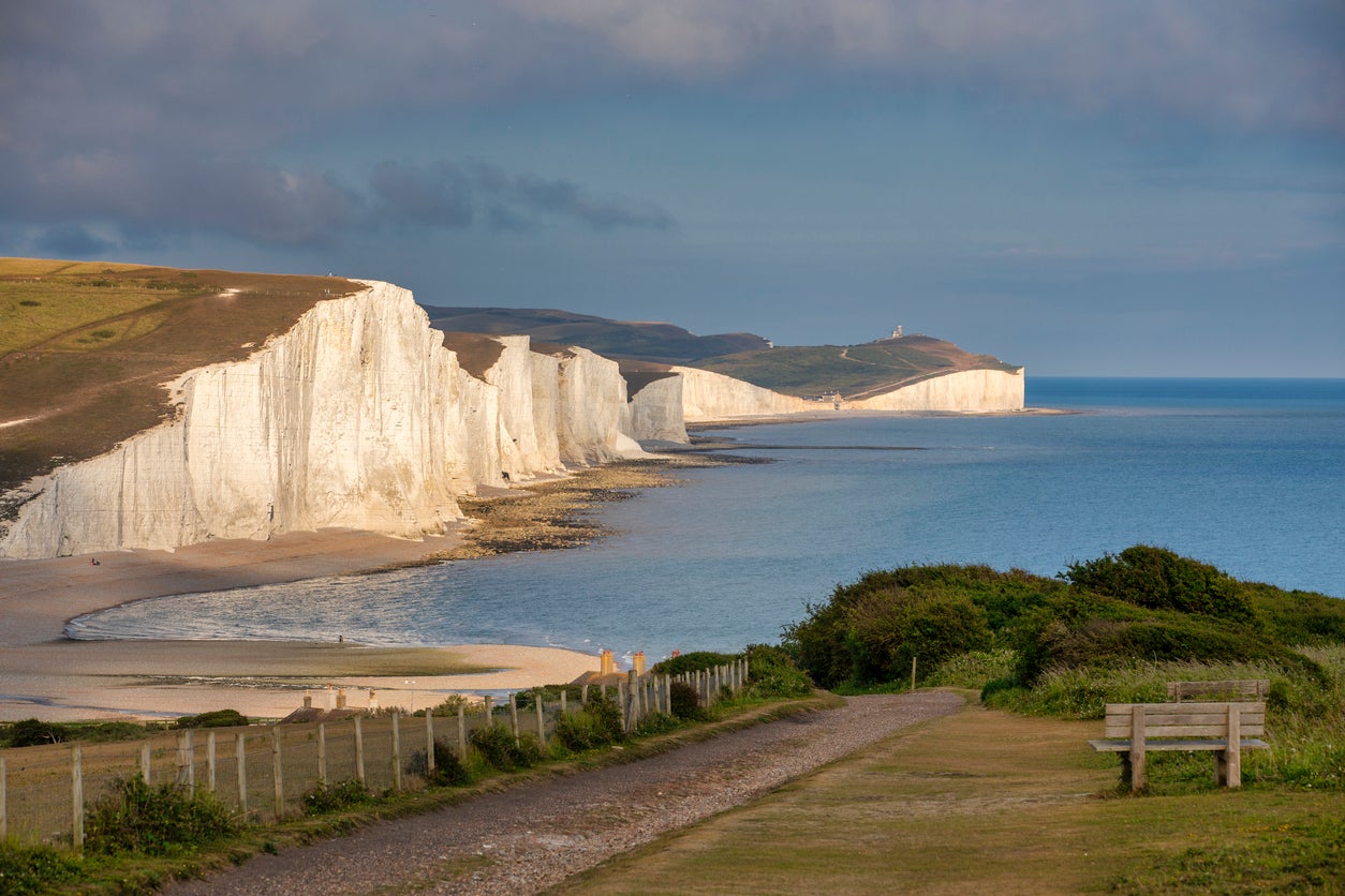 The Seven Sisters Cliffs are part of the South Downs Way route