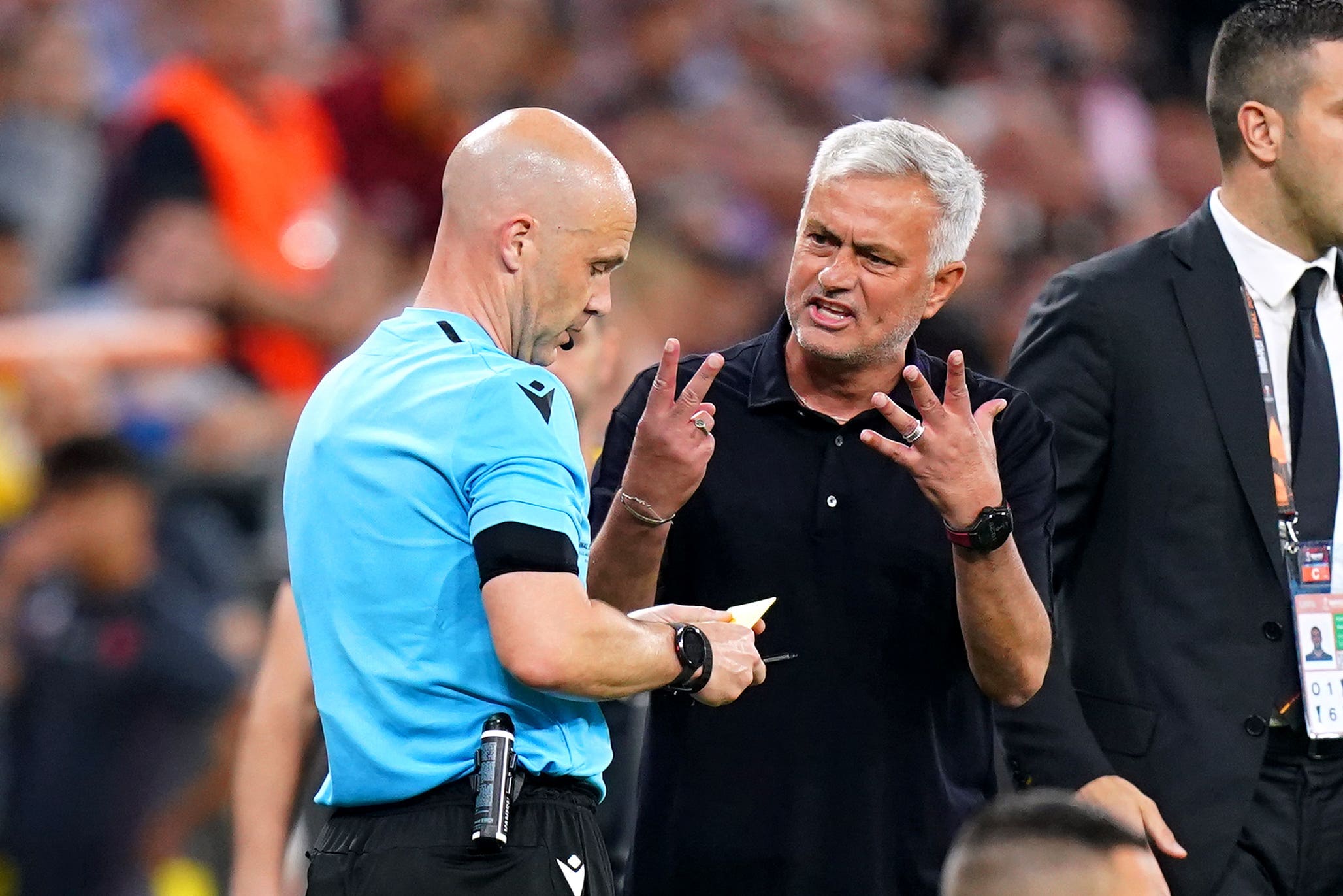 Jose Mourinho was suspended by UEFA for four matches over his abusive behaviour towards English referee Anthony Taylor
