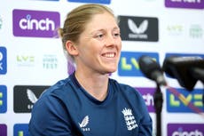 Heather Knight wants England to inspire next generation in Women’s Ashes