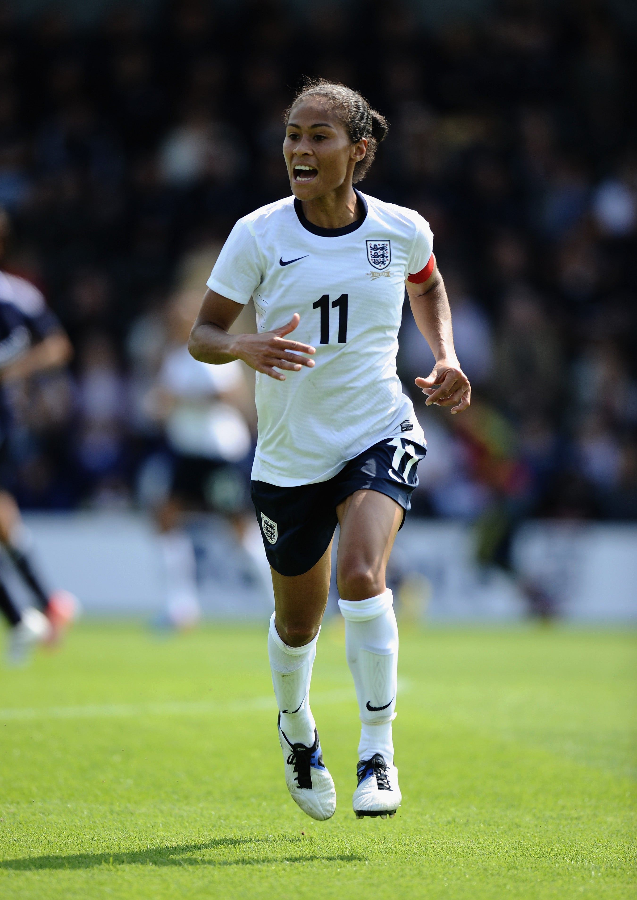 Rachel Yankey during the England Women v Japan Women in 2013