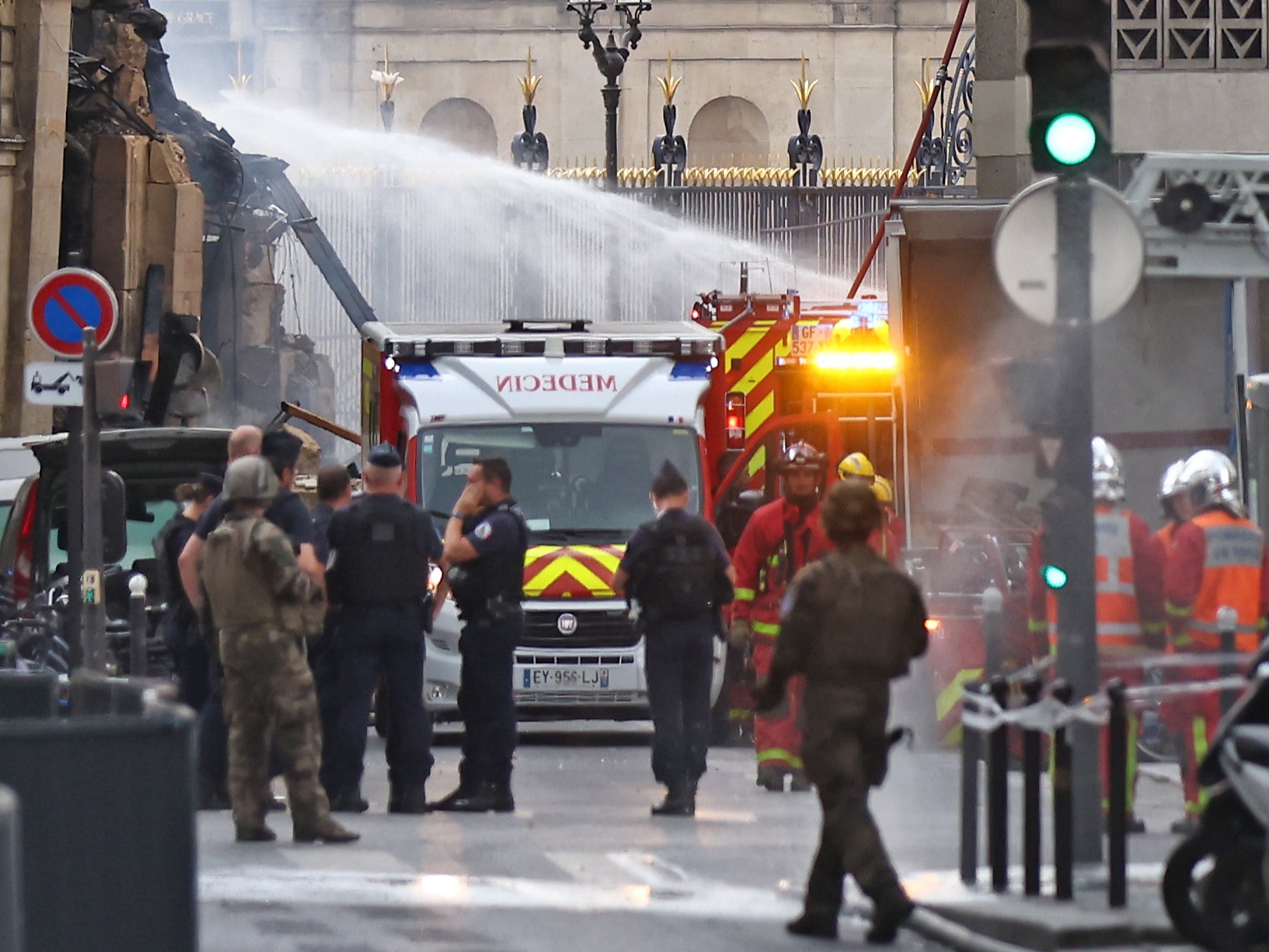 The blaze was attended by more than 200 firefighters