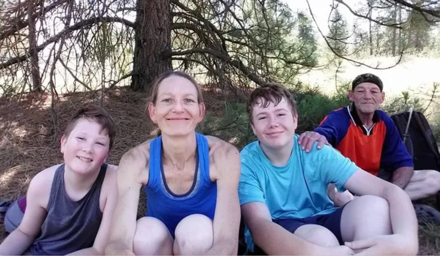 Shooting victims Kenneth Guardipee, 65, his daughter Kenna 41, and her sons 18-year-old Devin Smith and 16-year-old Aiken Smith are pictured in this undated photo