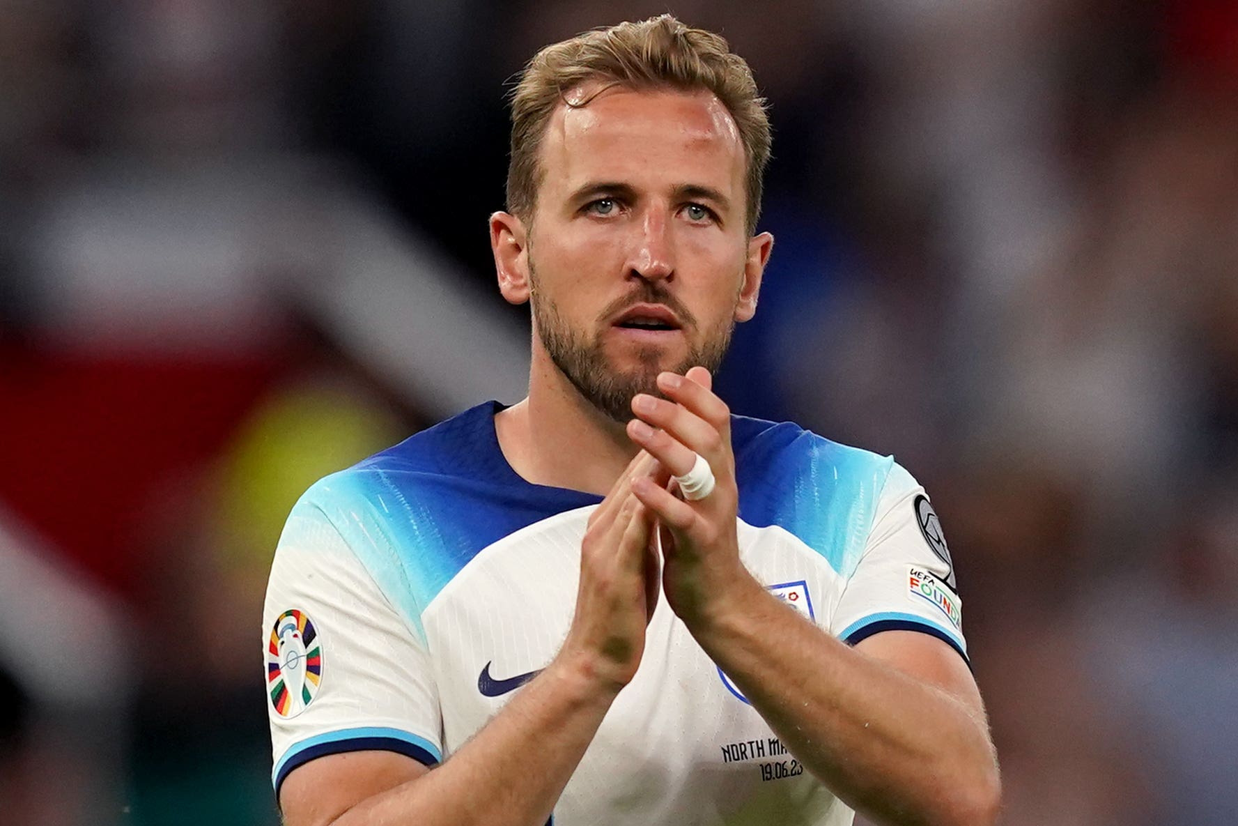 England captain Harry Kane is reportedly wanted by Manchester United (Martin Rickett/PA)