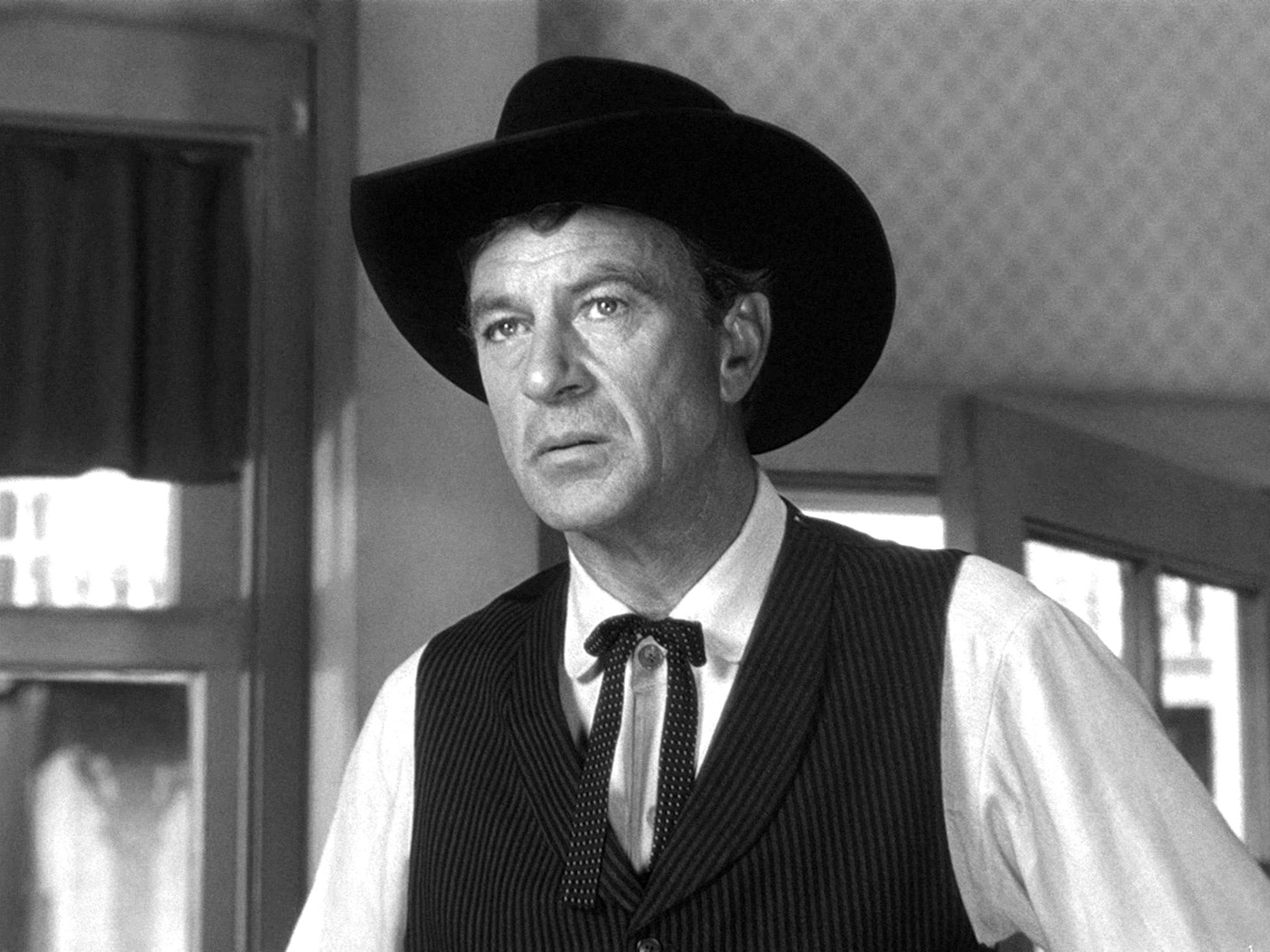 Gary Cooper in the film trailer for ‘High Noon’