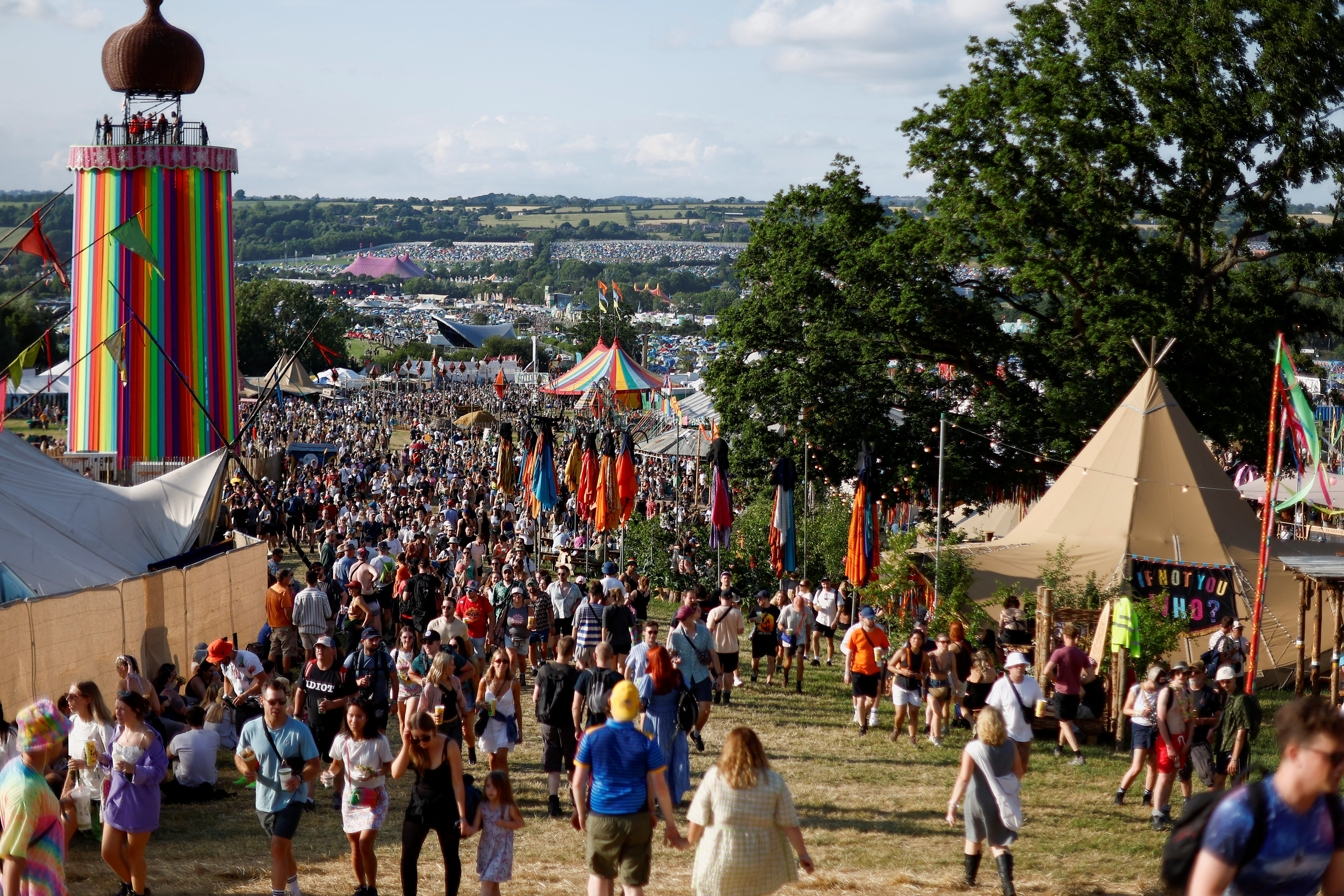 Gatecrashers have been digging tunnels to enter Glastonbury festival illegally