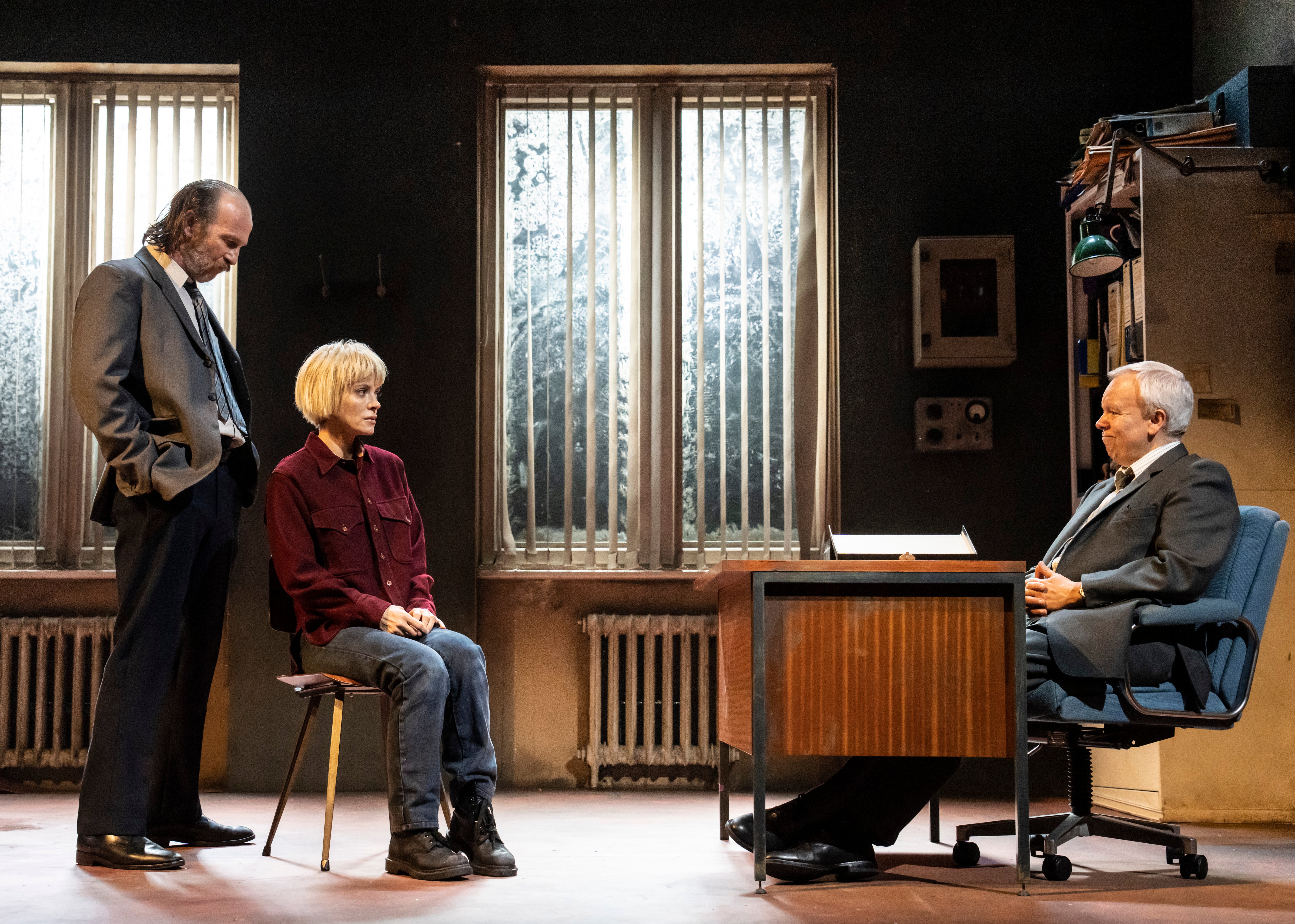 Paul Kaye, Lily Allen and Steve Pemberton in ‘The Pillowman’