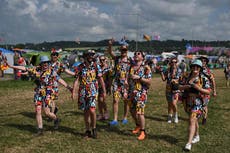 Glastonbury 2023 – live: Trump flags spotted in the crowd as festival gets fully underway