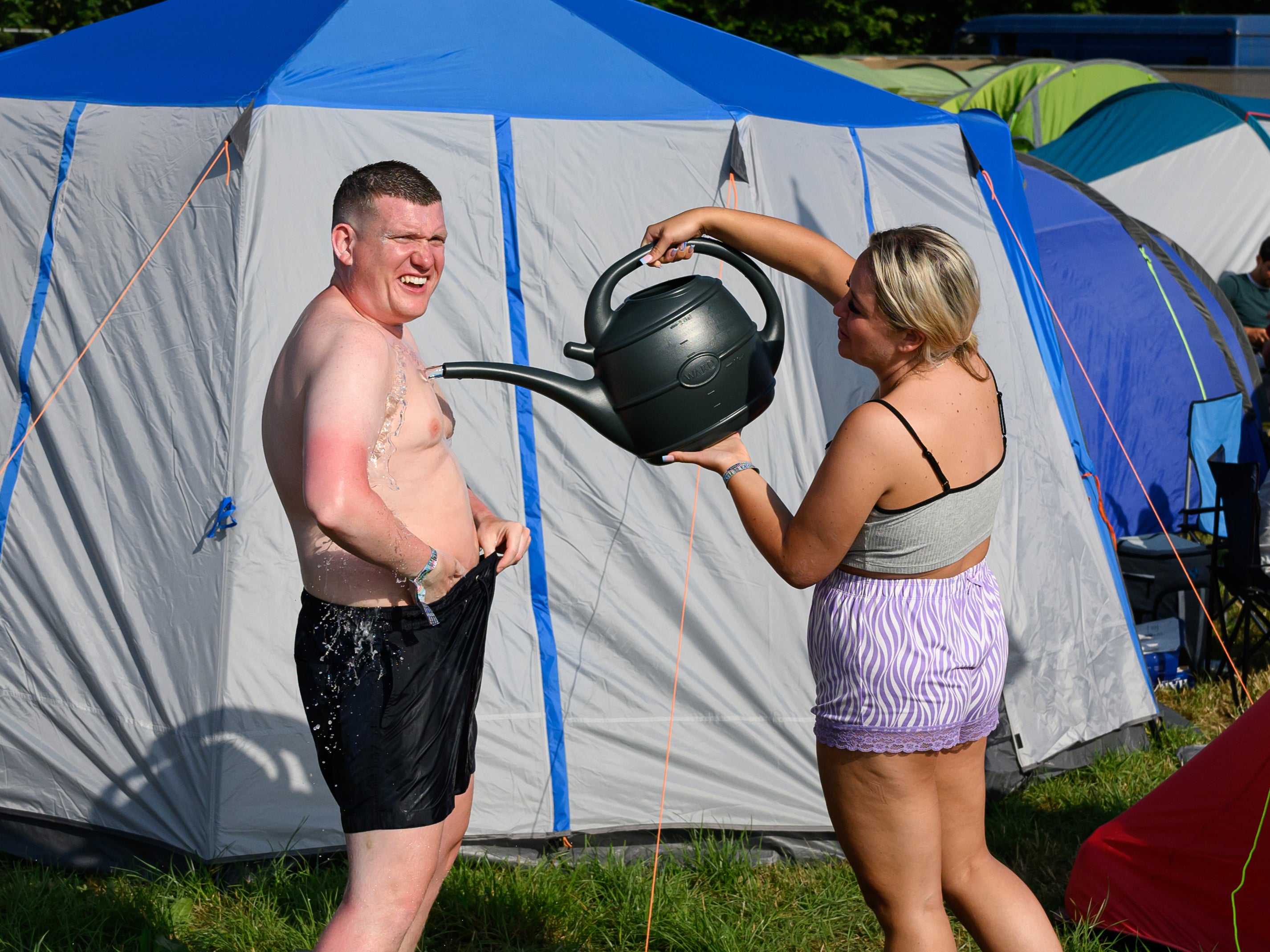 Cooling down done the Glasto way