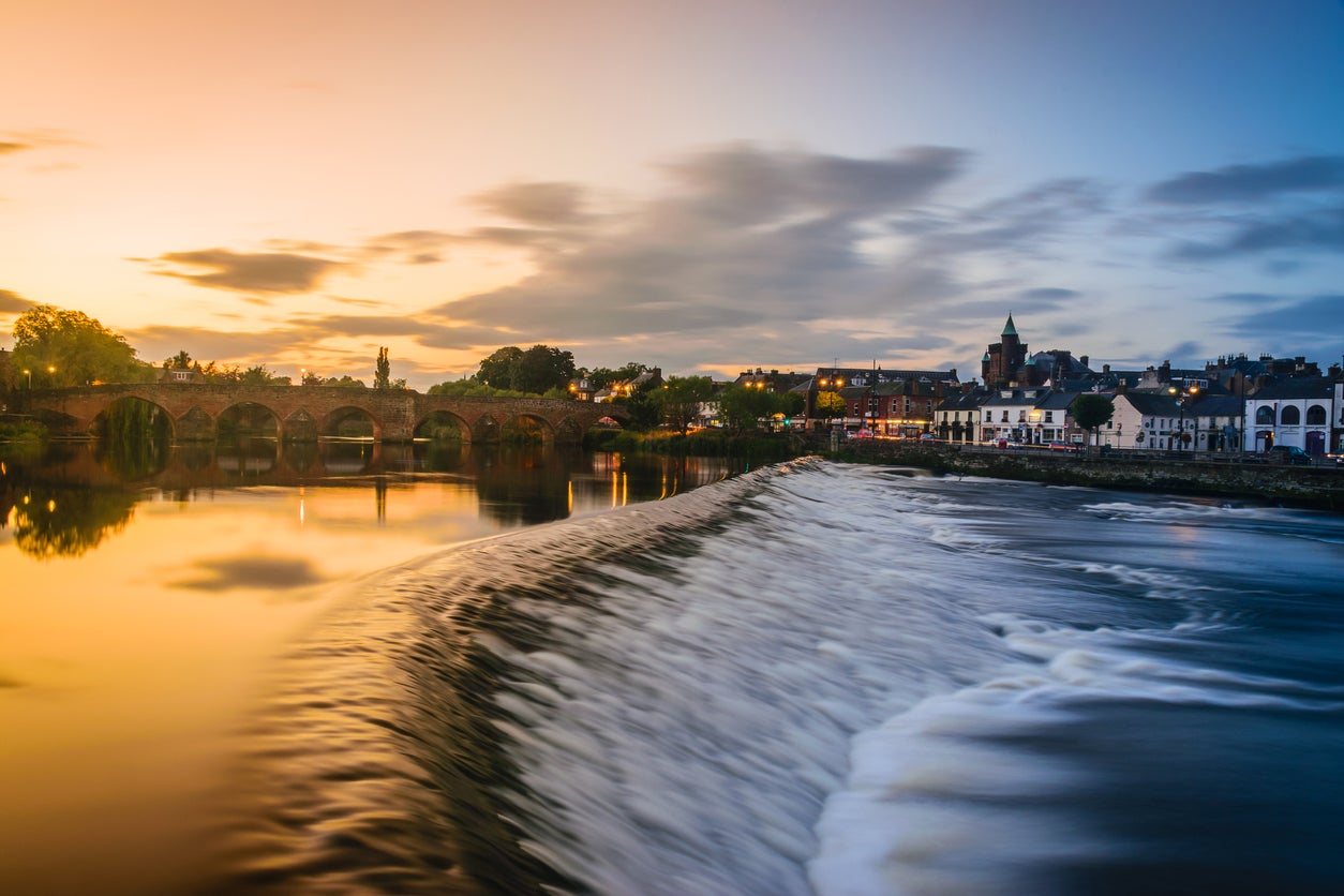 The South West Coastal 300 route starts in the town of Dumfries