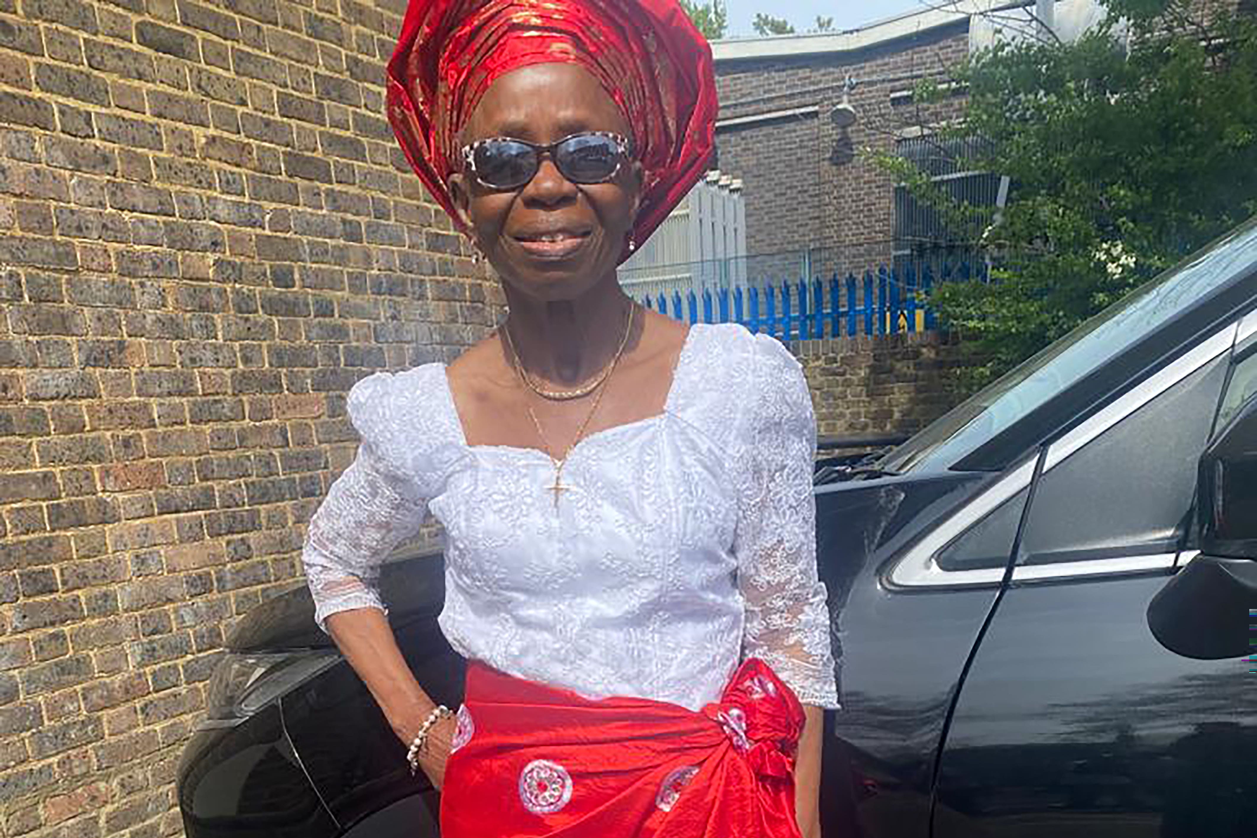 Family handout photo of Nelly Akomah, 76, who was found dead a house in Ladbrook Road, Croydon on Wednesday (Family handout/PA).