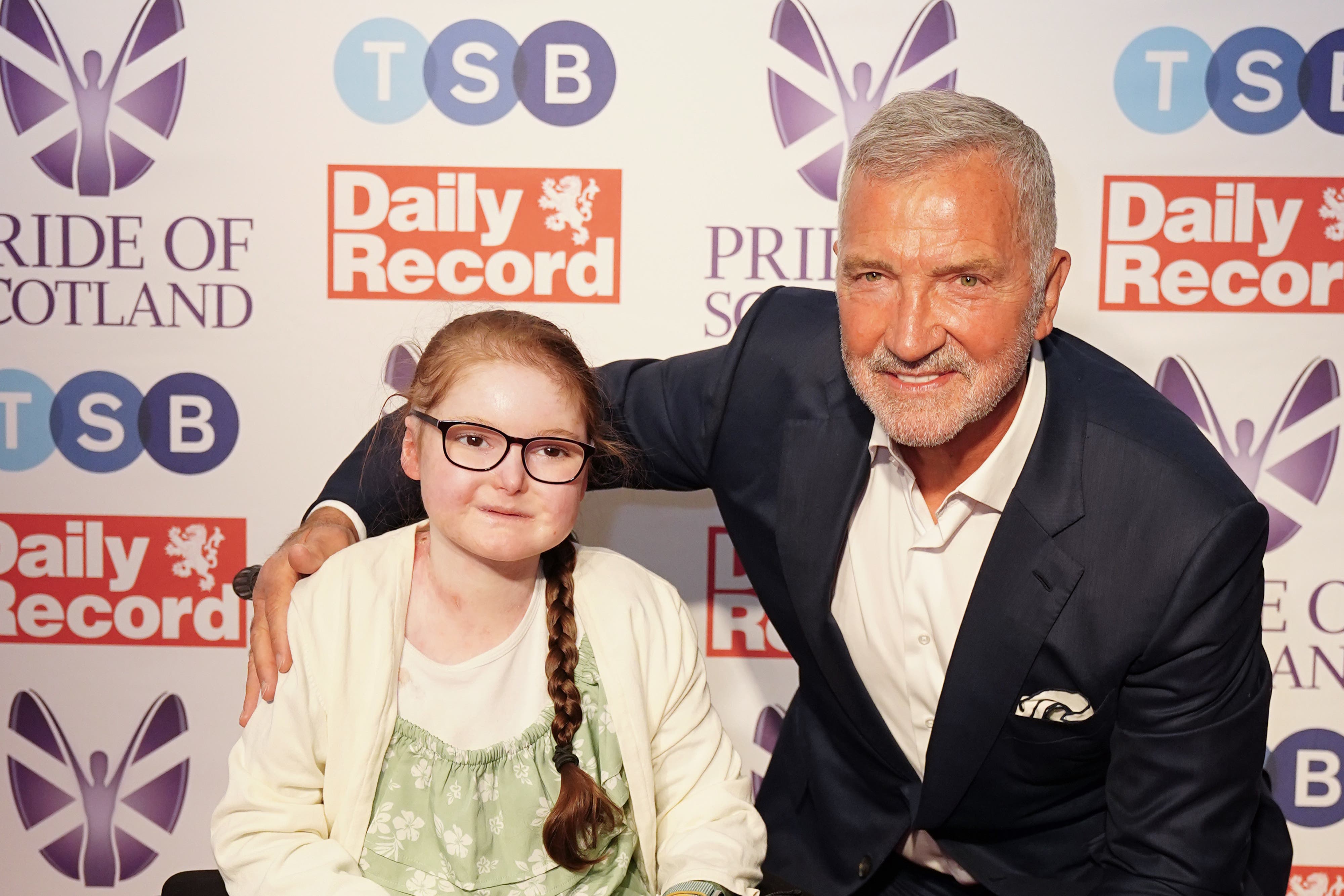 Graeme Souness and Isla Grist arrive for the Pride of Scotland Awards at the Assembly Rooms in Edinburgh (Jane Barlow/PA)