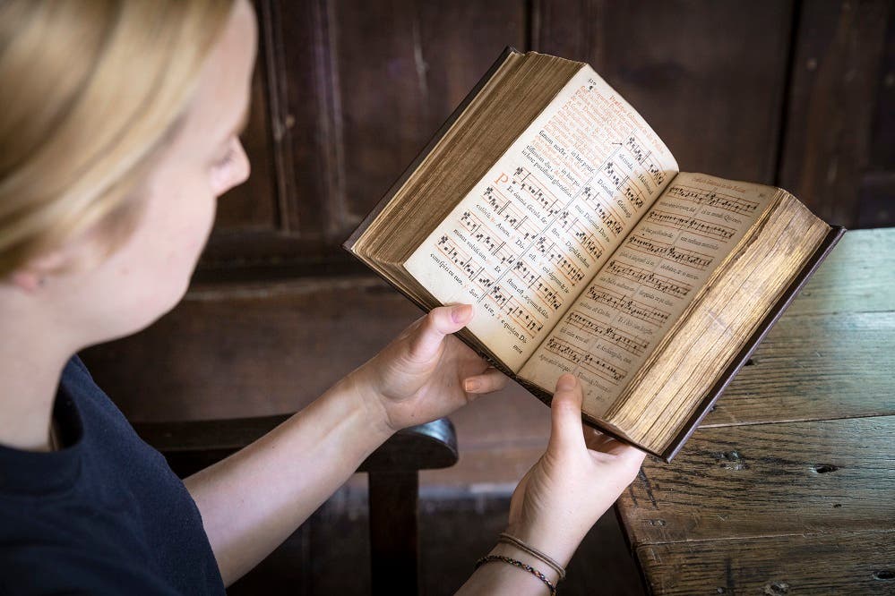 The Huddleston Missal, soon to be on display at Moseley Old Hall near Wolverhampton