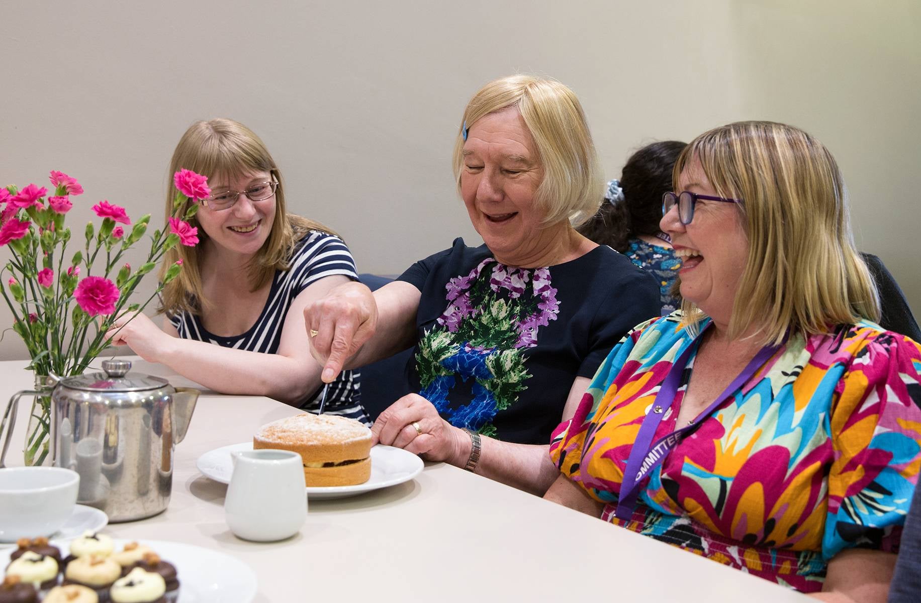 Petra (middle) pictured with her allies, Adrienne and Julie at the WI