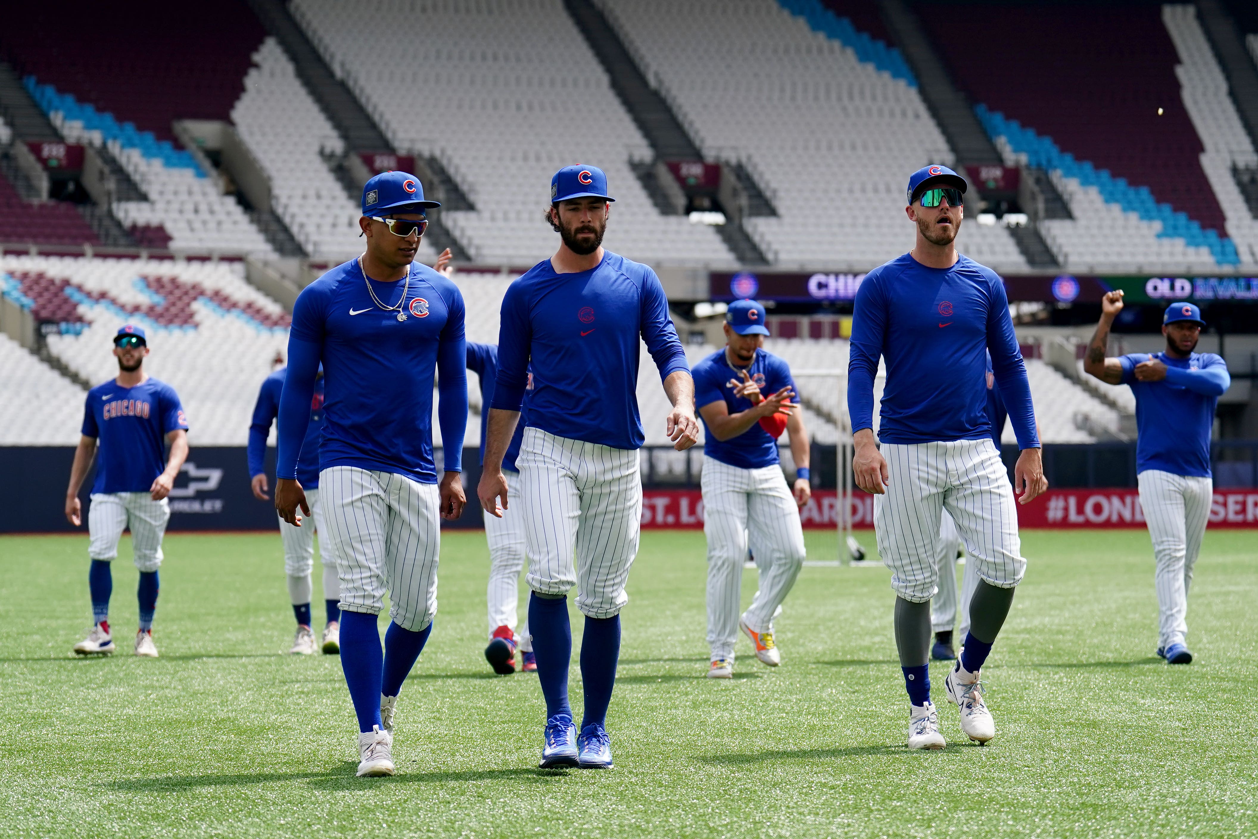 The Chicago Cubs play a crucial two-game series in London this weekend (Zac Goodwin/PA)