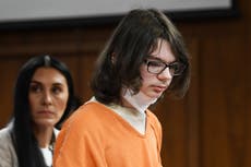 A teen who killed 4 at a Michigan high school is showing 'disturbing behavior' in jail