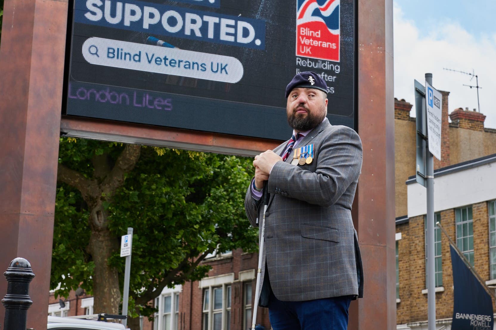 Simon Brown’s portrait was taken as part of the campaign (Robert Obreja/PA)