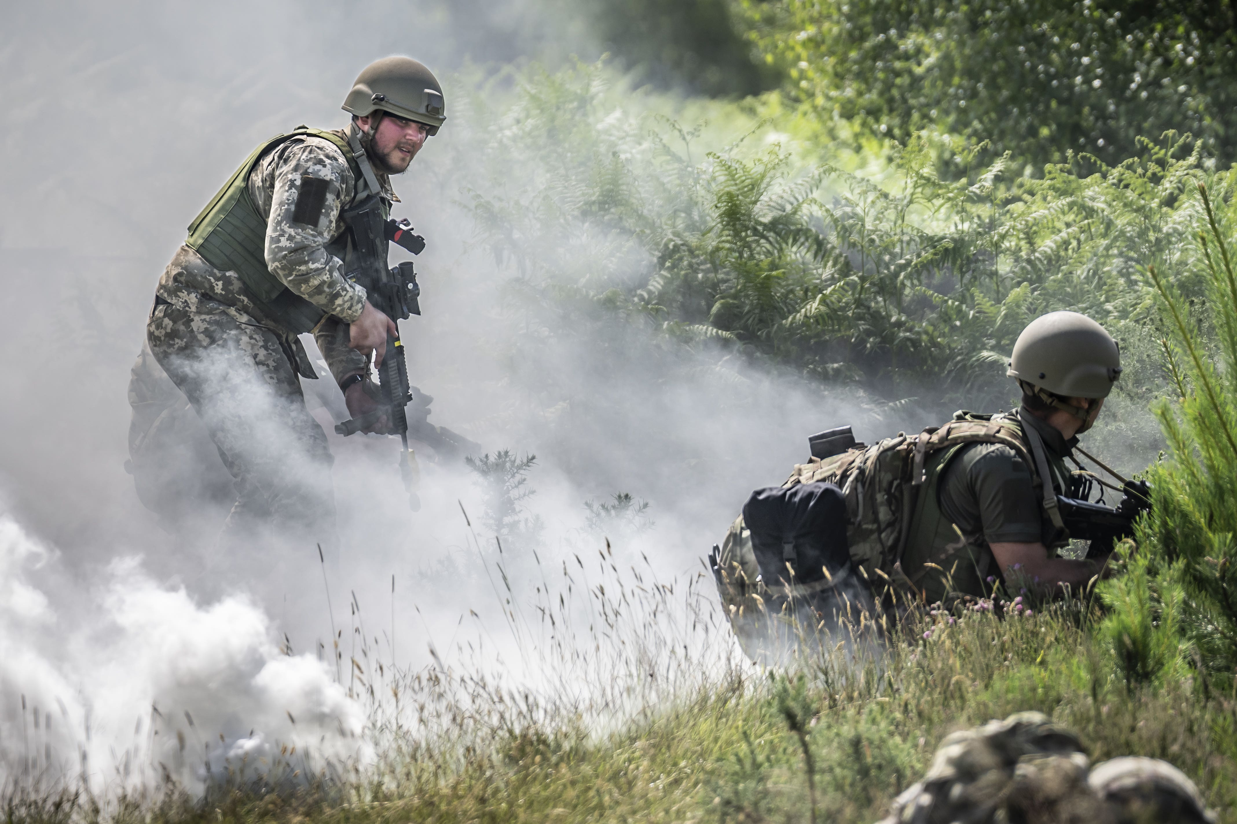 Some of the skills being taught include triaging mass casualties with a range of different injuries (Danny Lawson/PA)