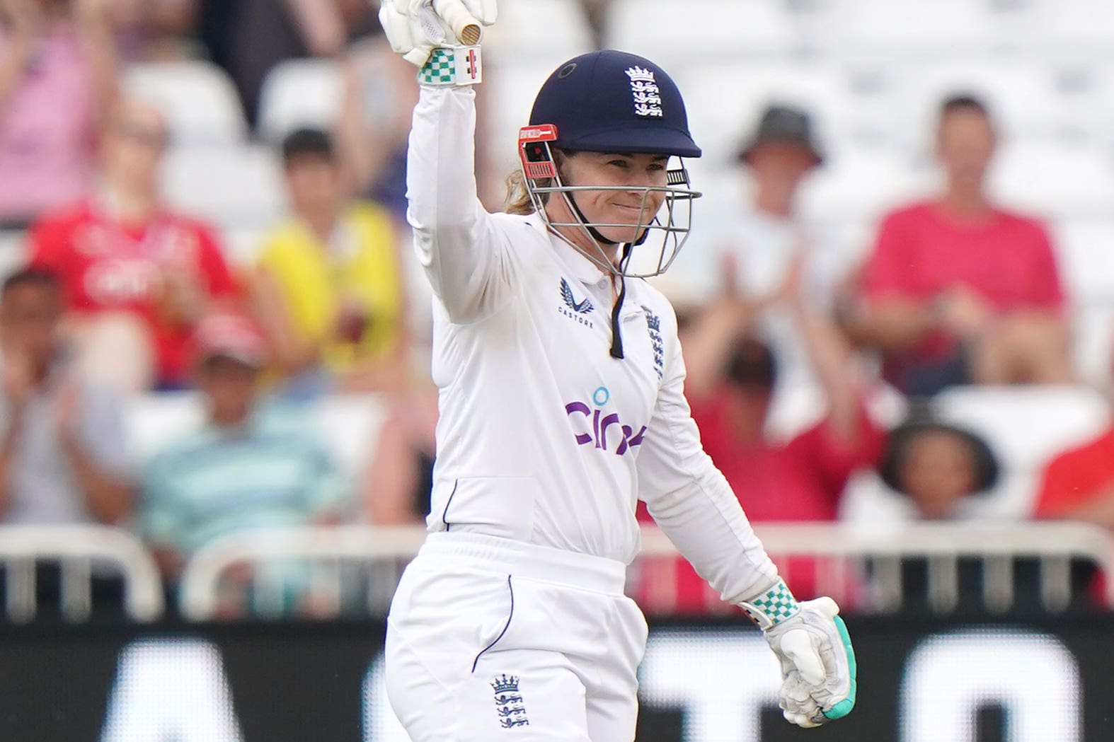 Tammy Beaumont moved to within five runs of a double century (Tim Goode/PA)