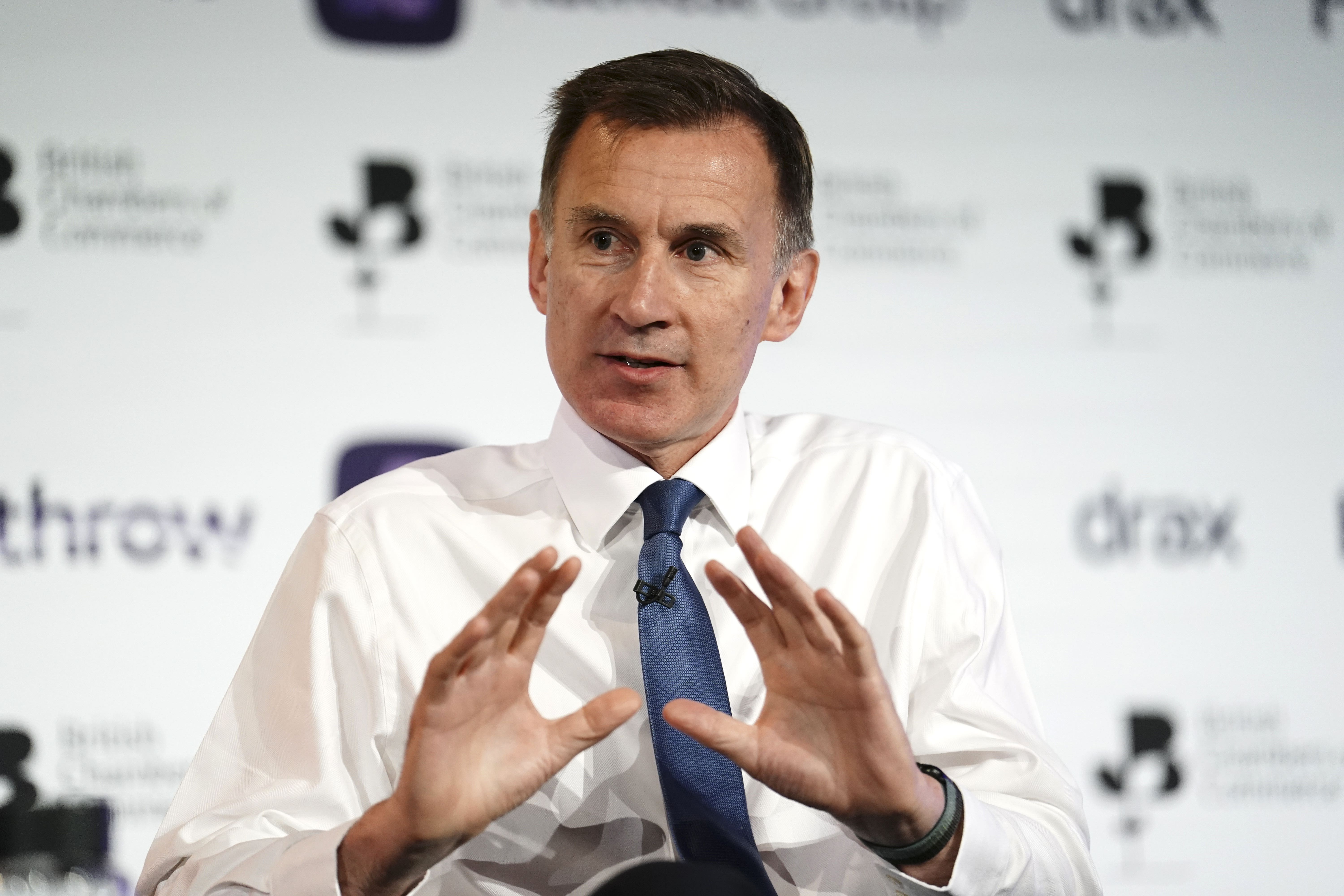 Jeremy Hunt has said ‘painful’ interest rate hikes are needed to curb inflation