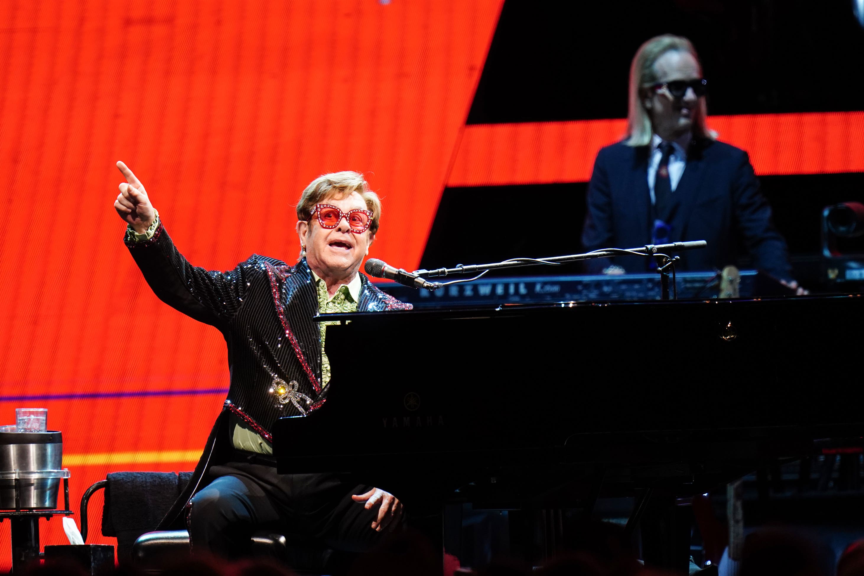 Sir Elton John is to close the Glastonbury Festival on Sunday night (PA)