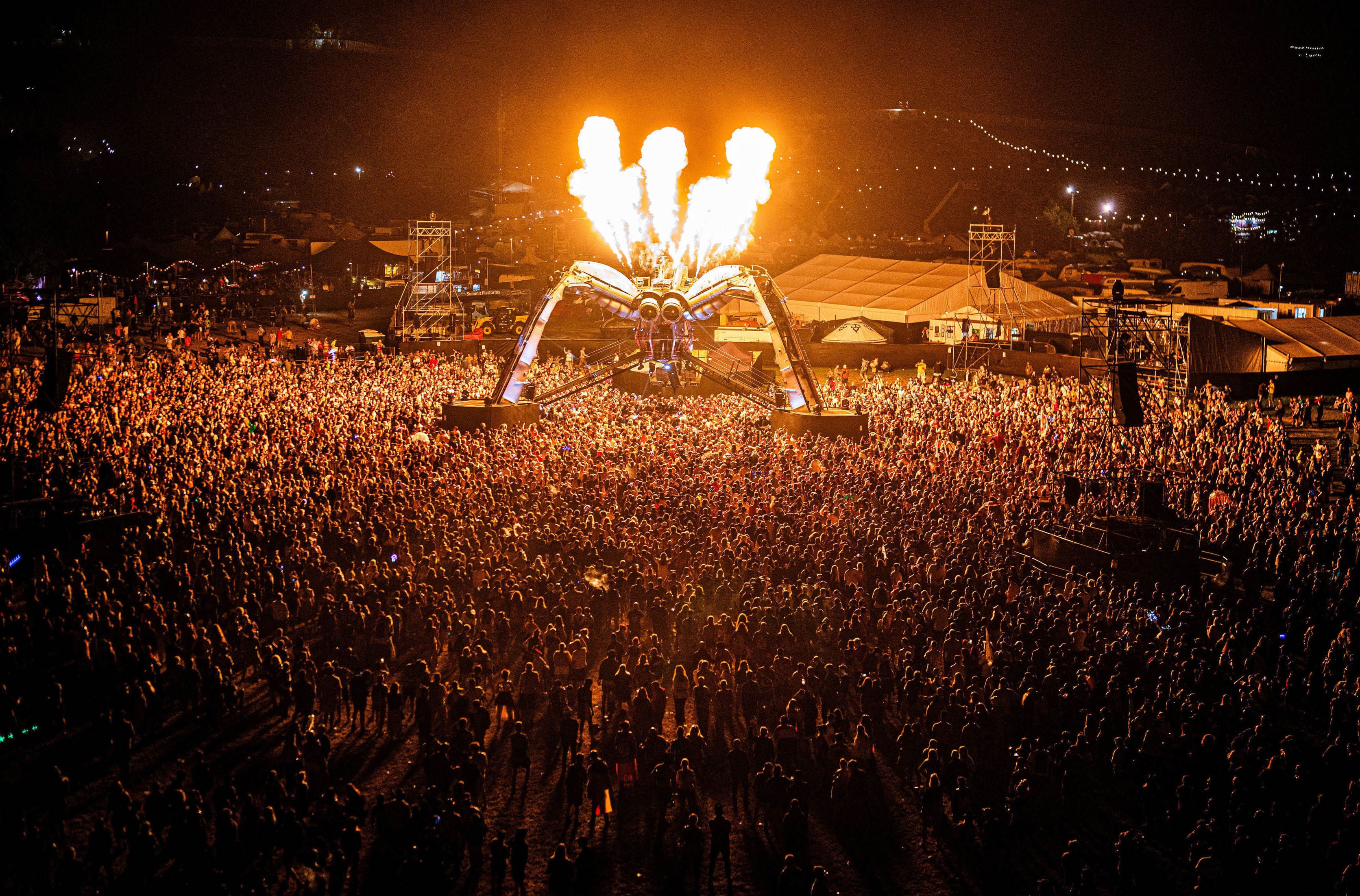 The Arcadia Stage at Glastonbury Festival