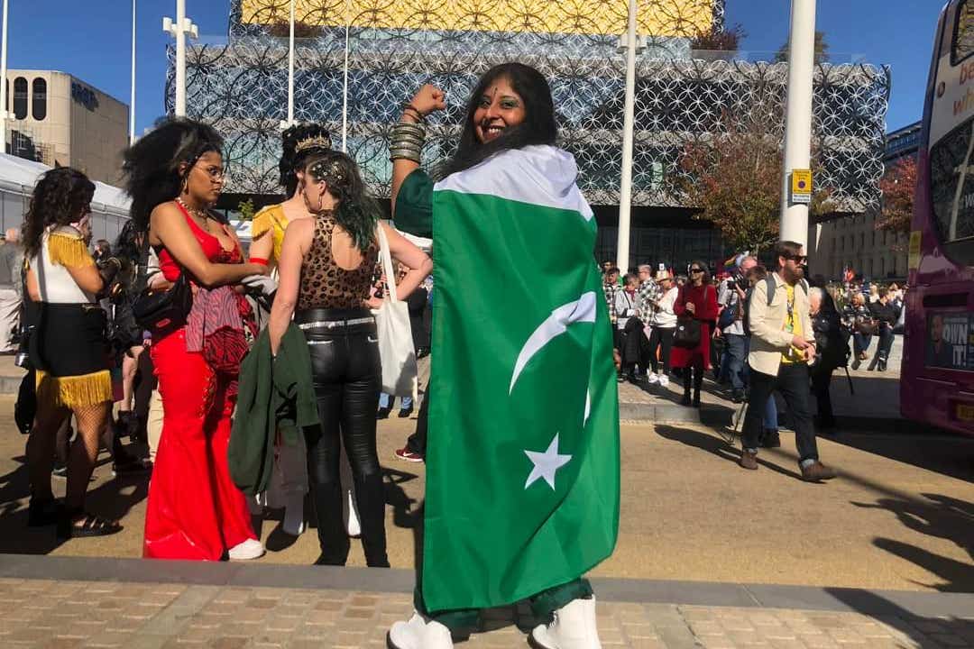 Saima Razzaq, pictured at Birmingham Pride in 2022, said her life-mission is to ‘promote the inclusivity of sexuality and gender’ (Saima Razzaq)