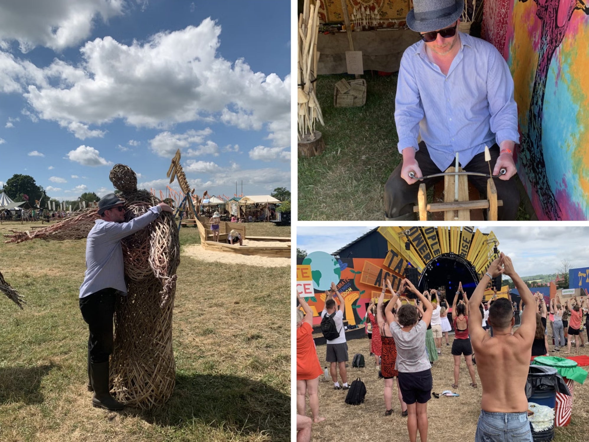 Here for healing: Mark Beaumont at the Healing Field at Glastonbury 2023