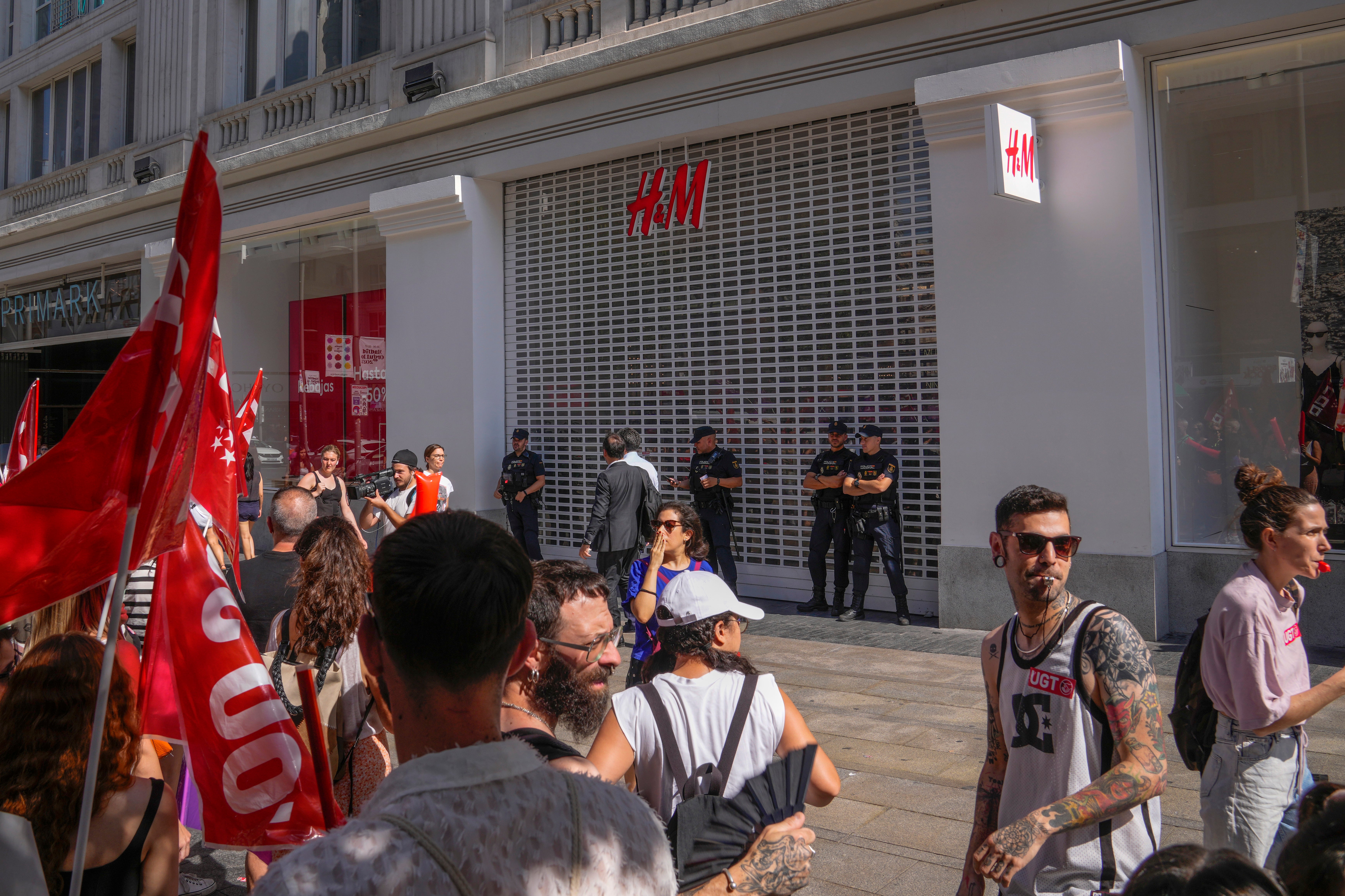 Spain H&M Strike